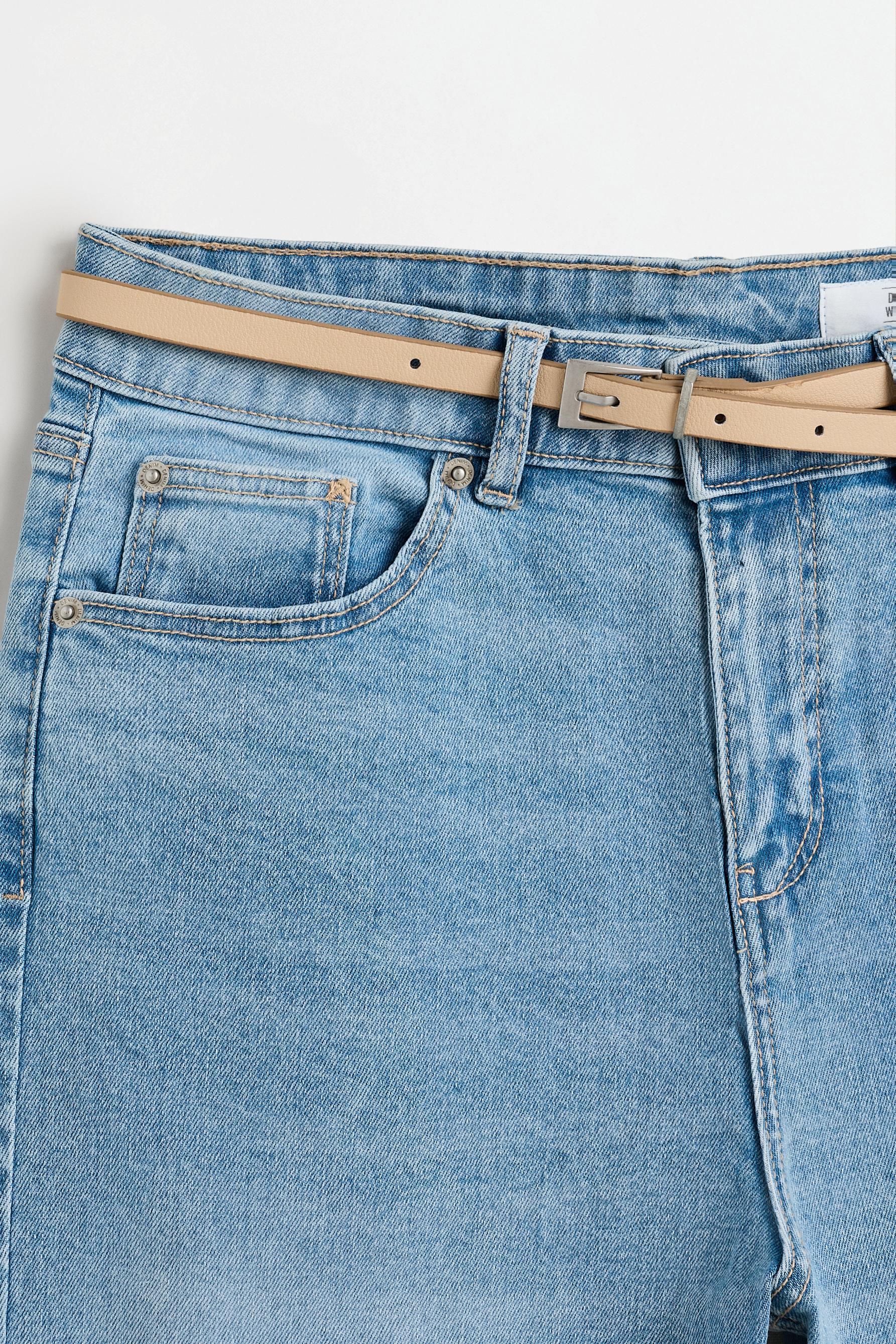 Mini bell bottom jeans — SKY BLUE MARL