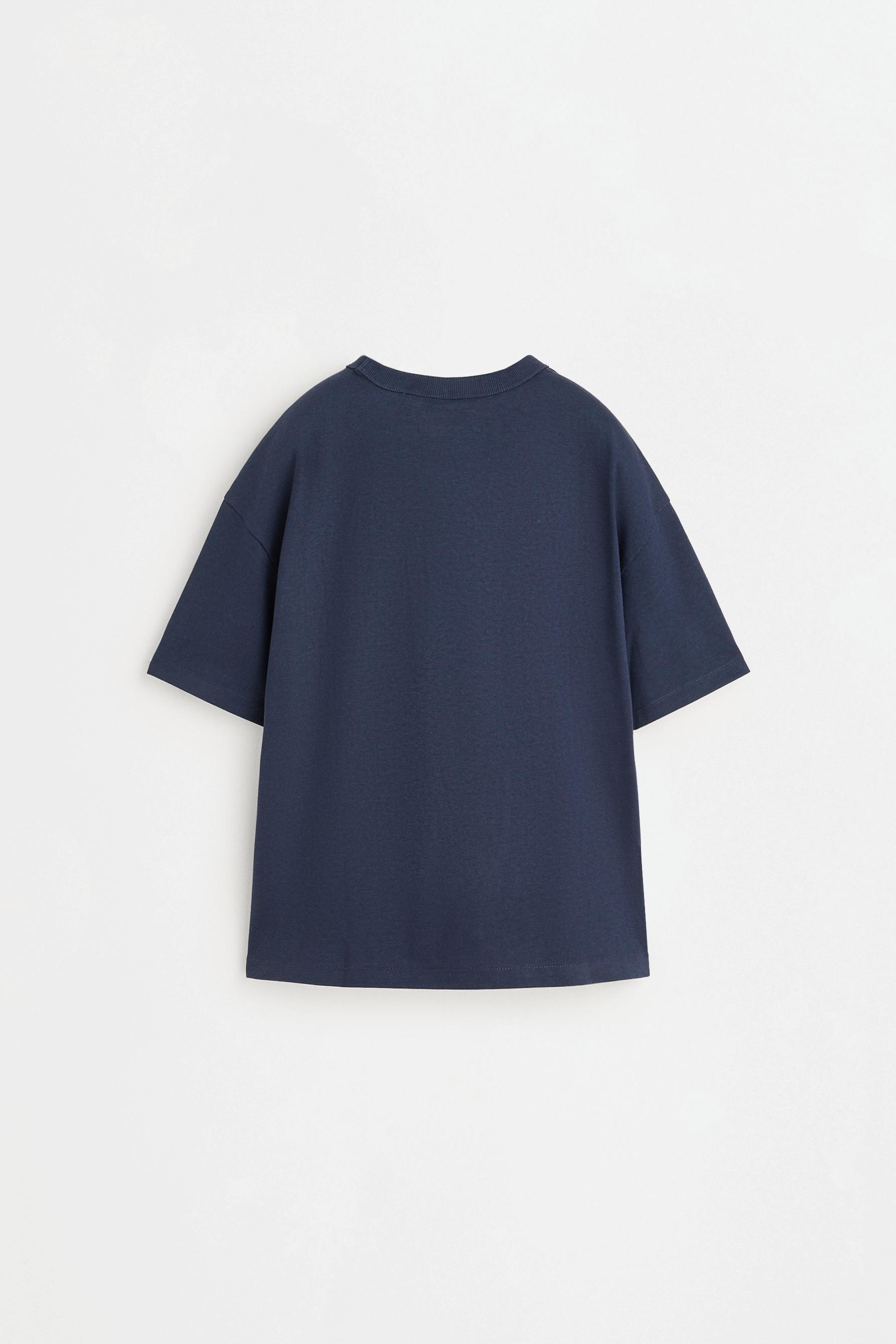 Heavy jersey T-shirt — NAVY