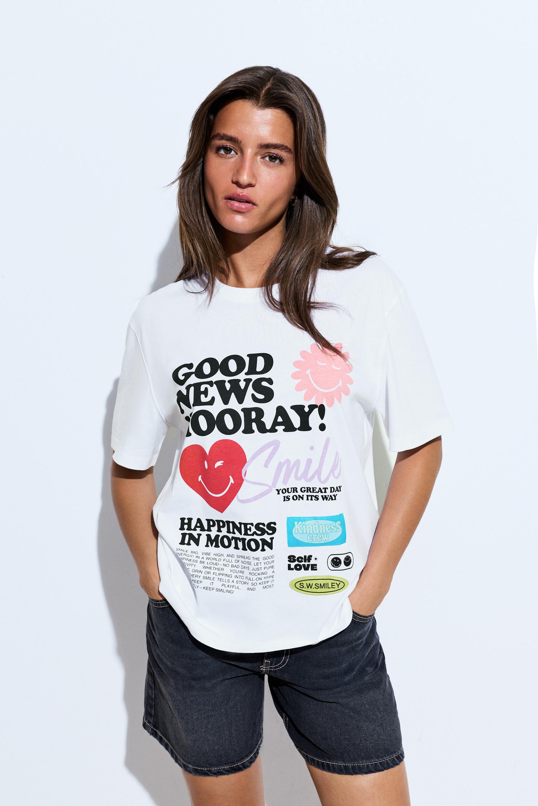 Smiley® T-shirt — OFF WHITE