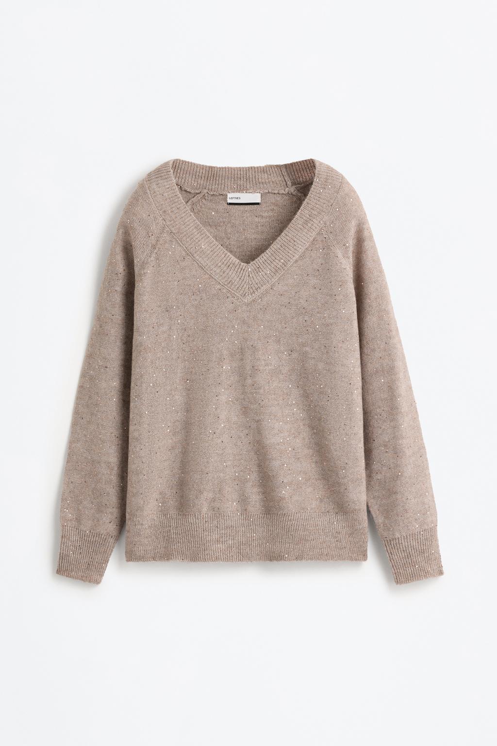 Camisola de malha com lantejoulas