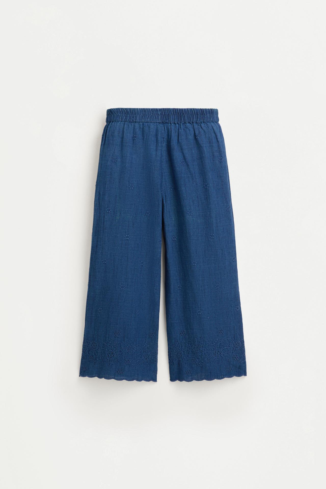 Embroidered lightweight jeans — MEDIUM BLUE