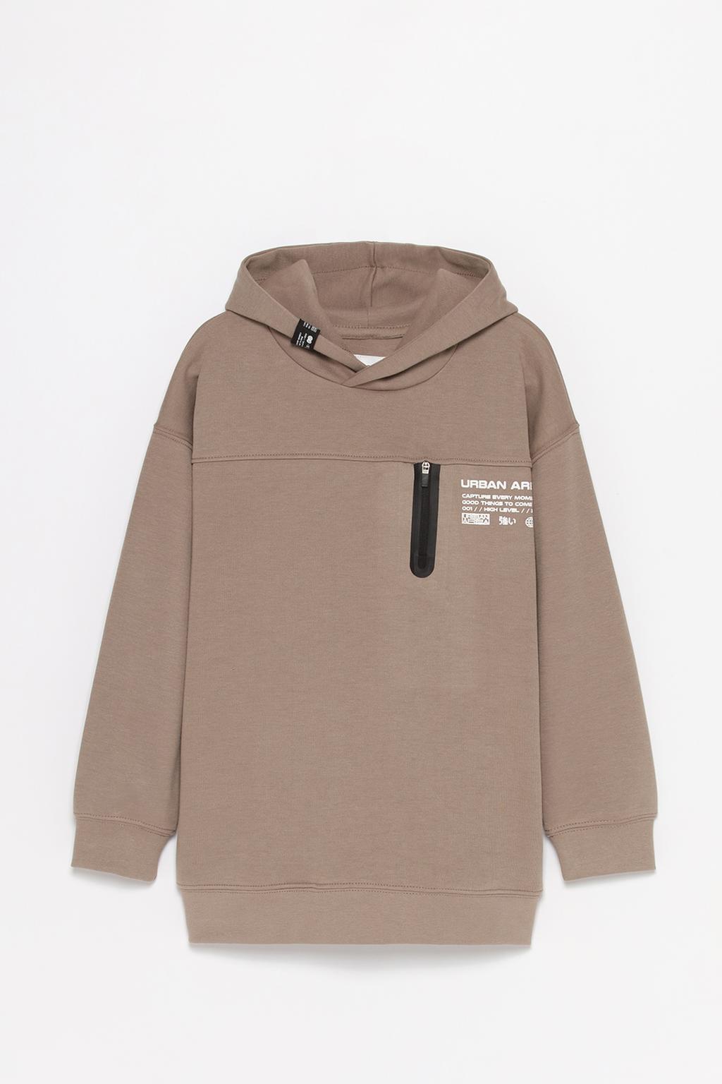 Zip-up sports hoodie