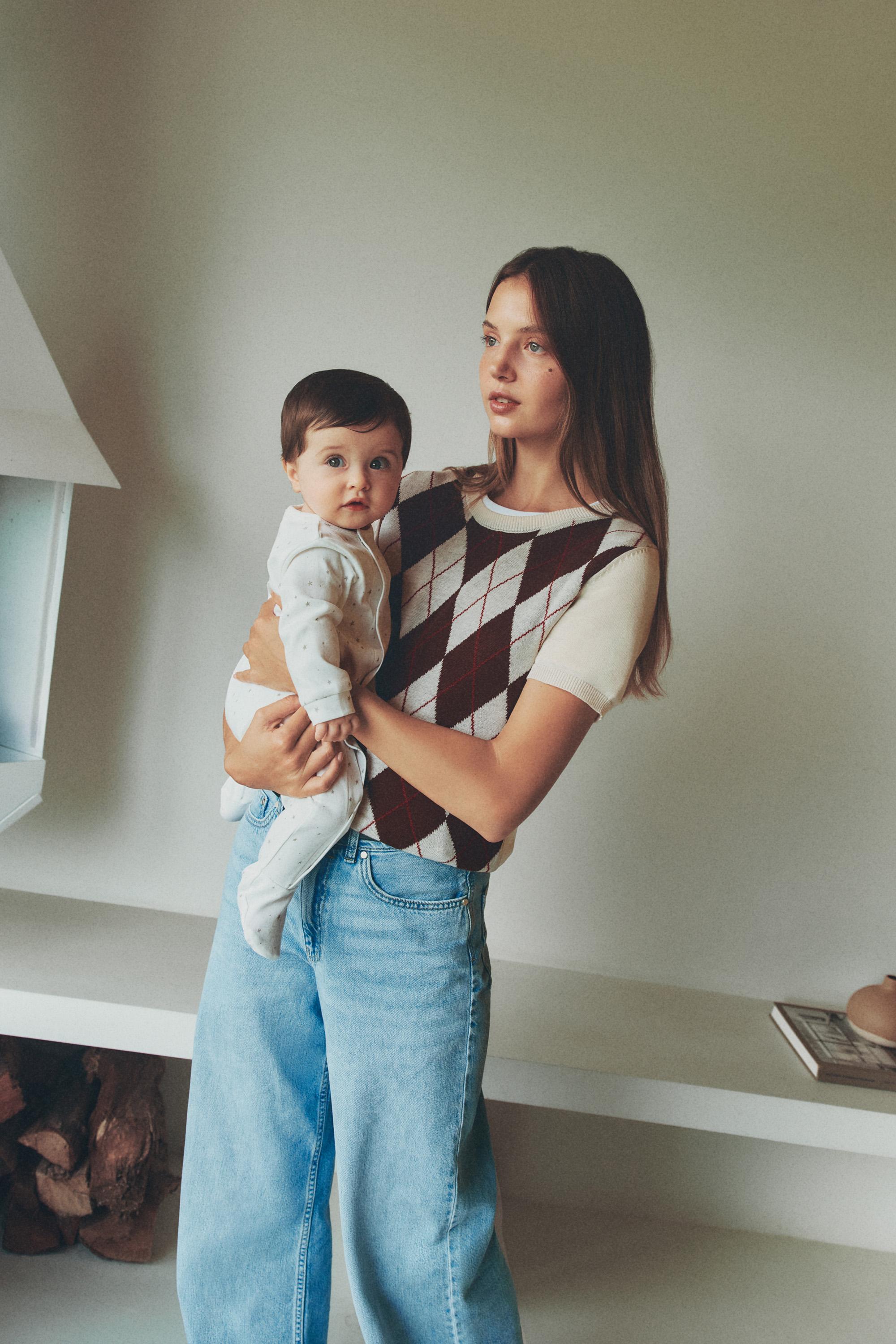 Printed interlock sleepsuit — MINK