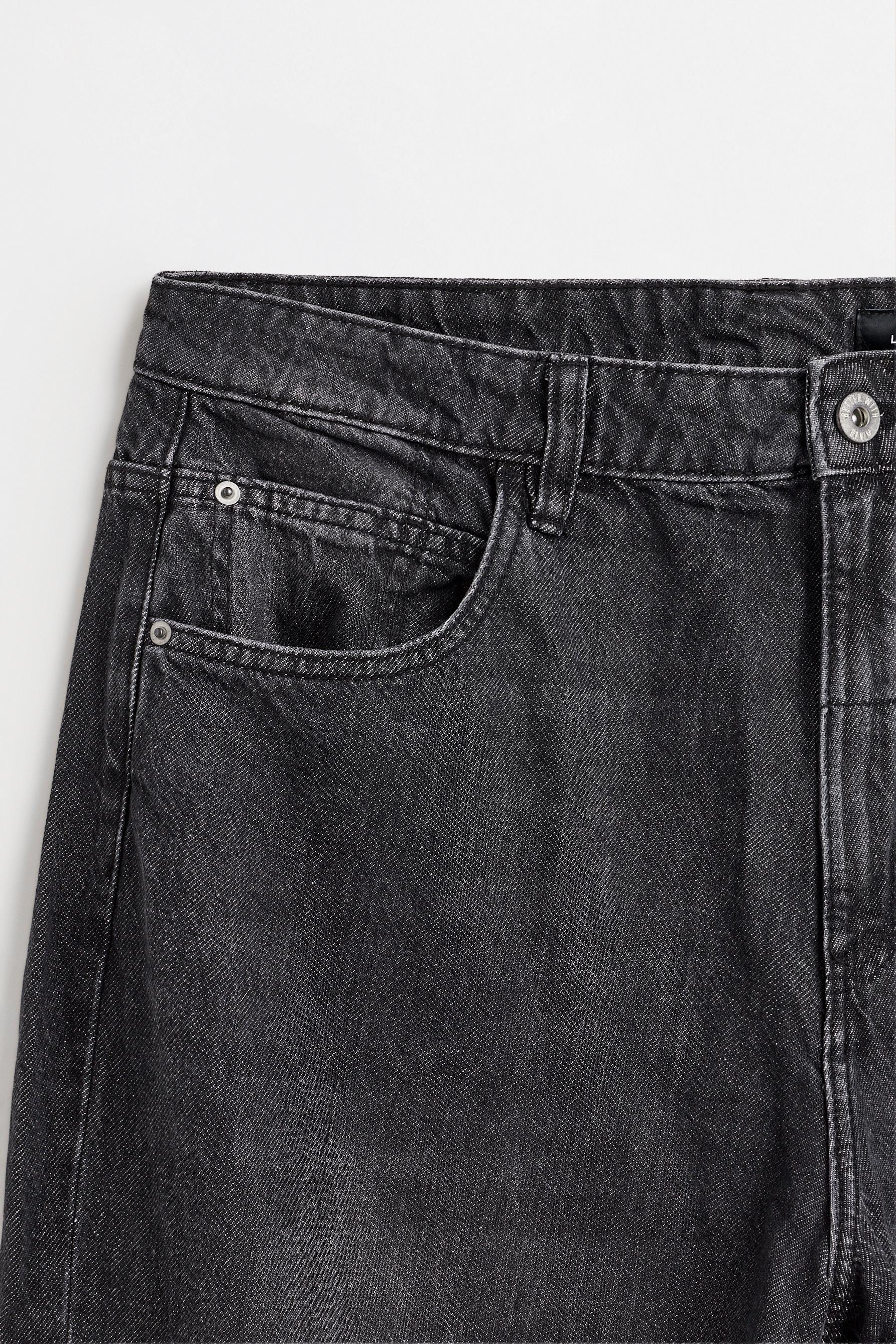 Wide-leg jeans — FADED BLACK