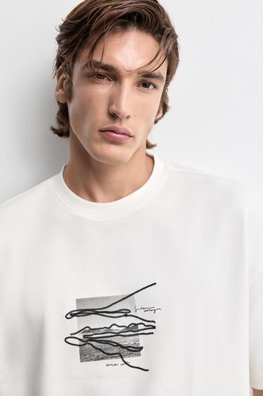 Printed interlock T-shirt — OFF WHITE 5