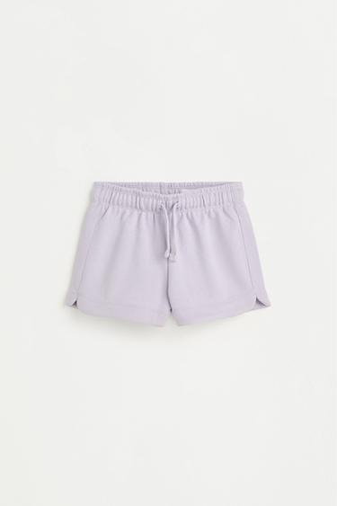 Plain plush shorts — MAUVE 1