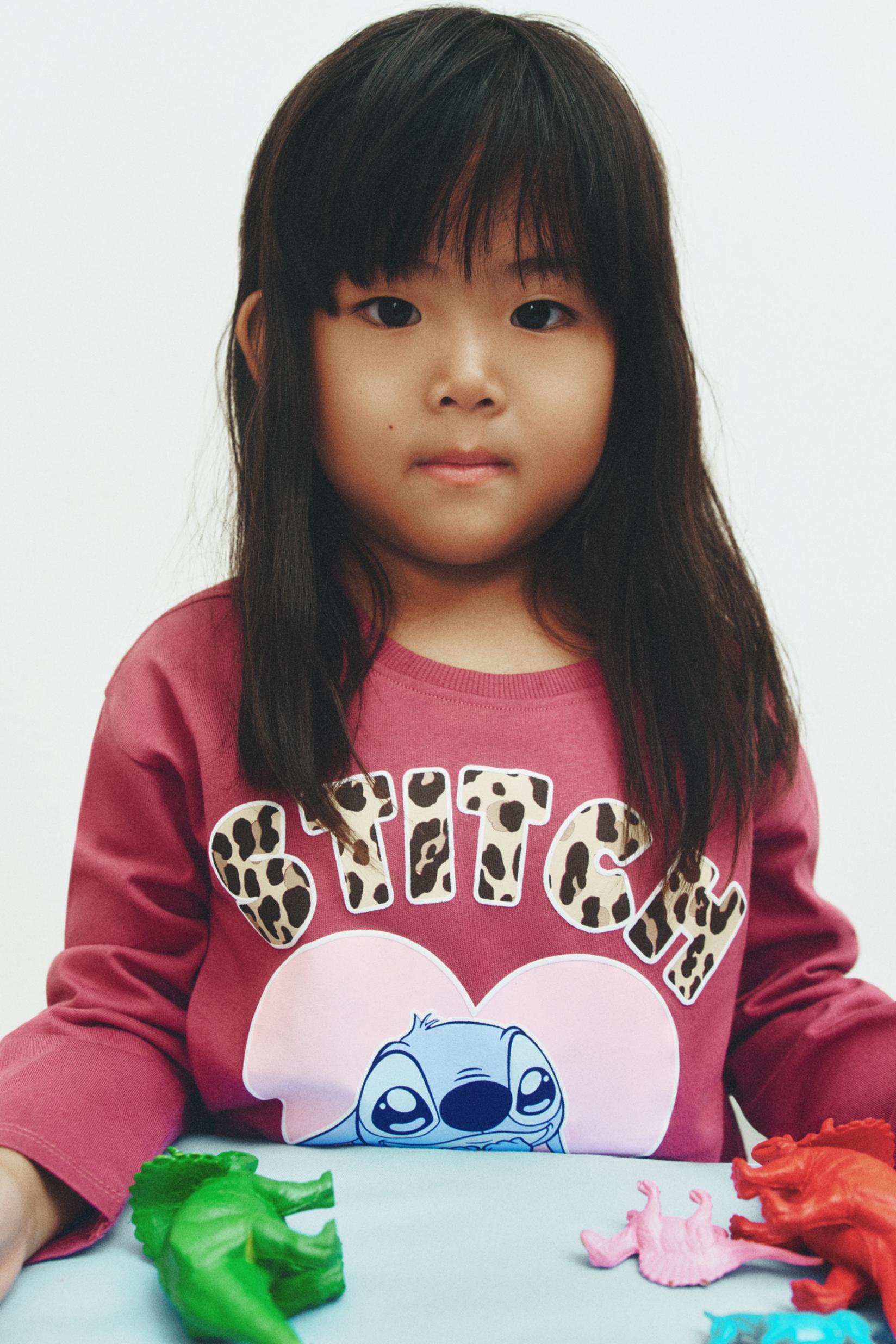 Stitch ©Disney T-shirt and trousers set — PALE MAROON