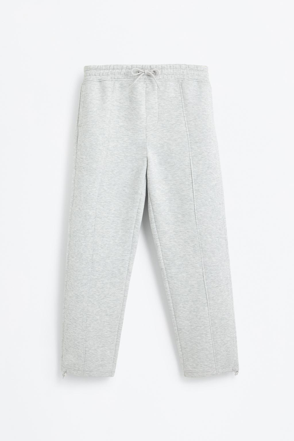 Neoprene-effect tracksuit trousers