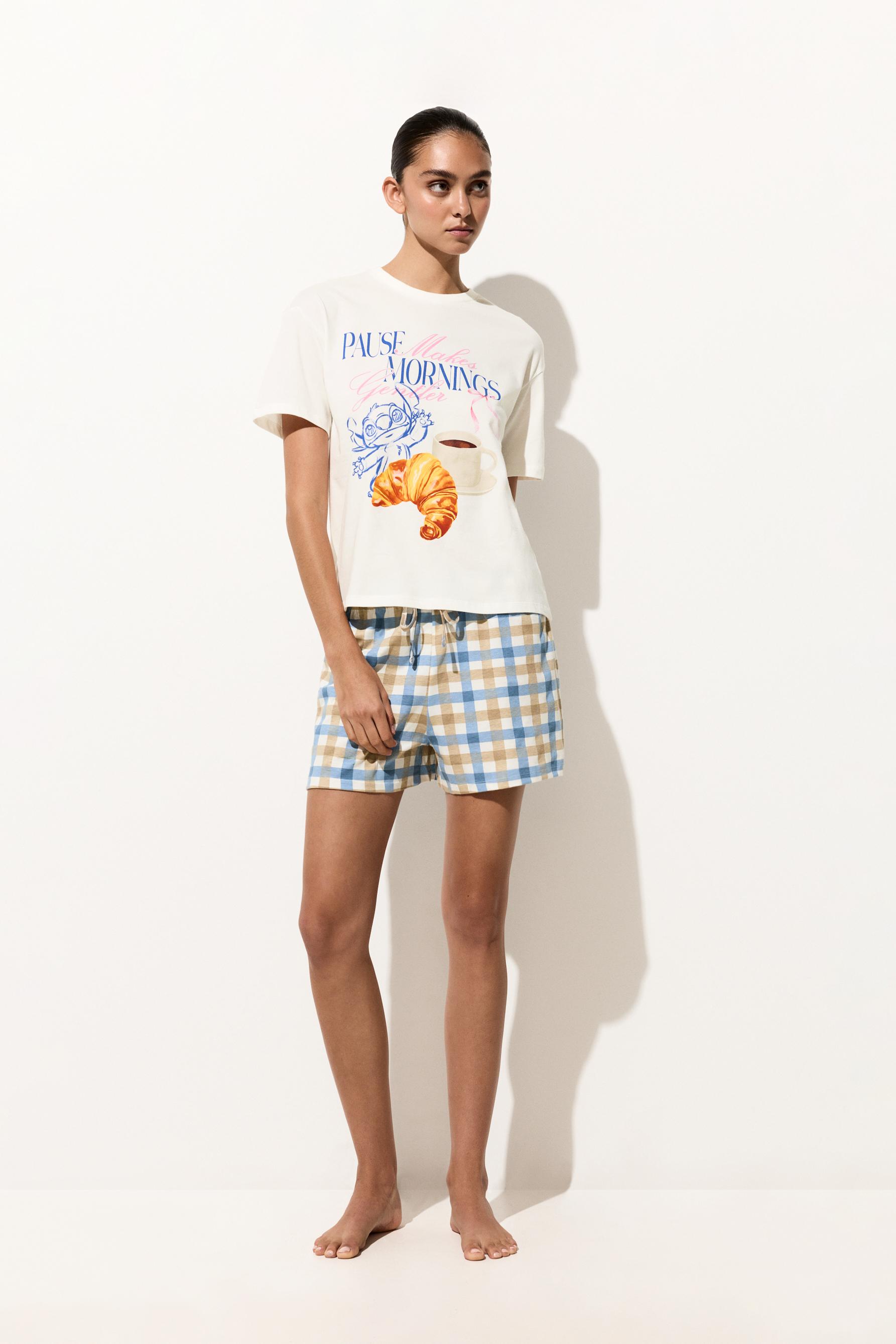 Stitch ©Disney short pyjamas — OFF WHITE