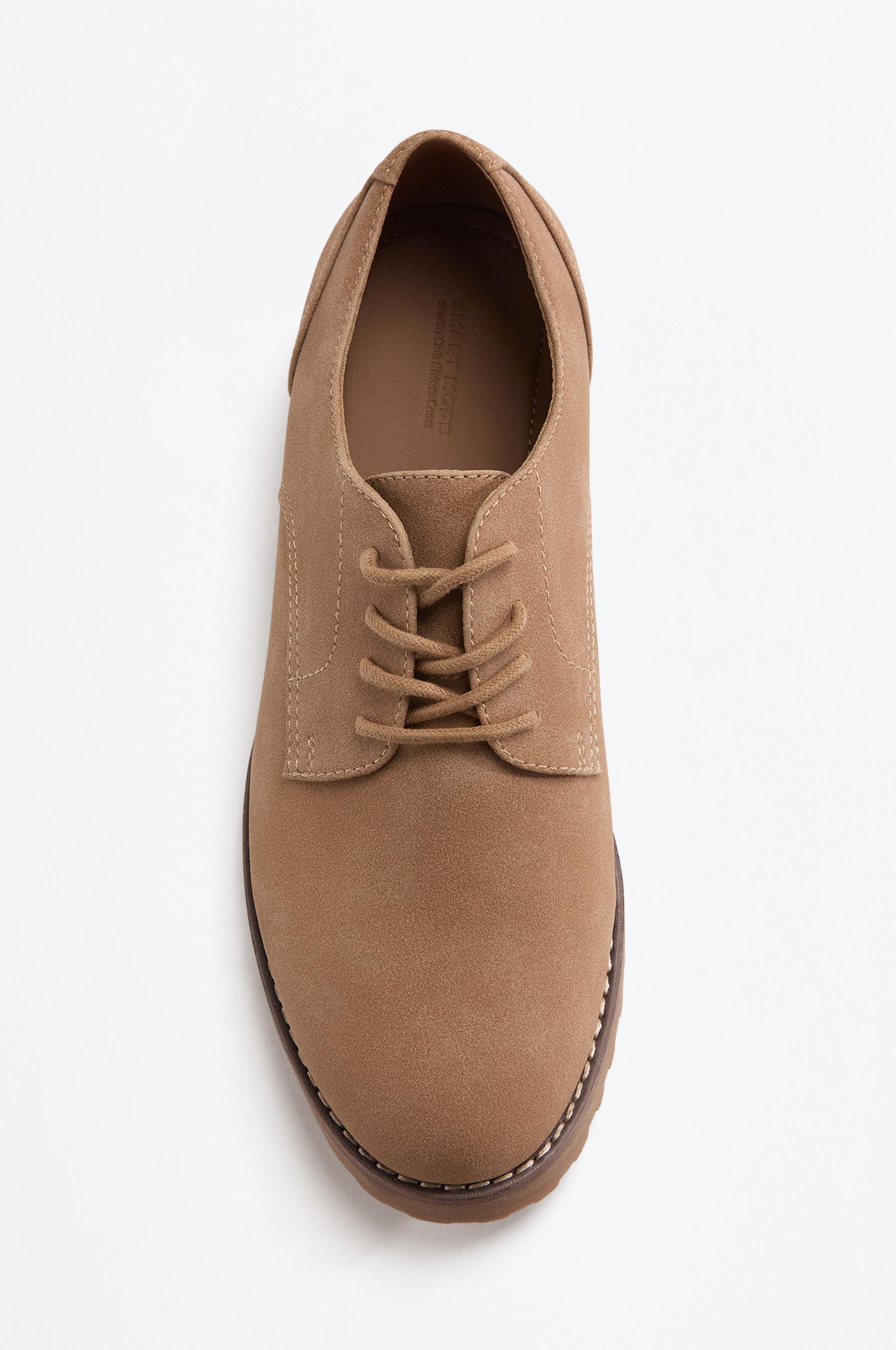 Blucher Dress Shoe — BEIGE
