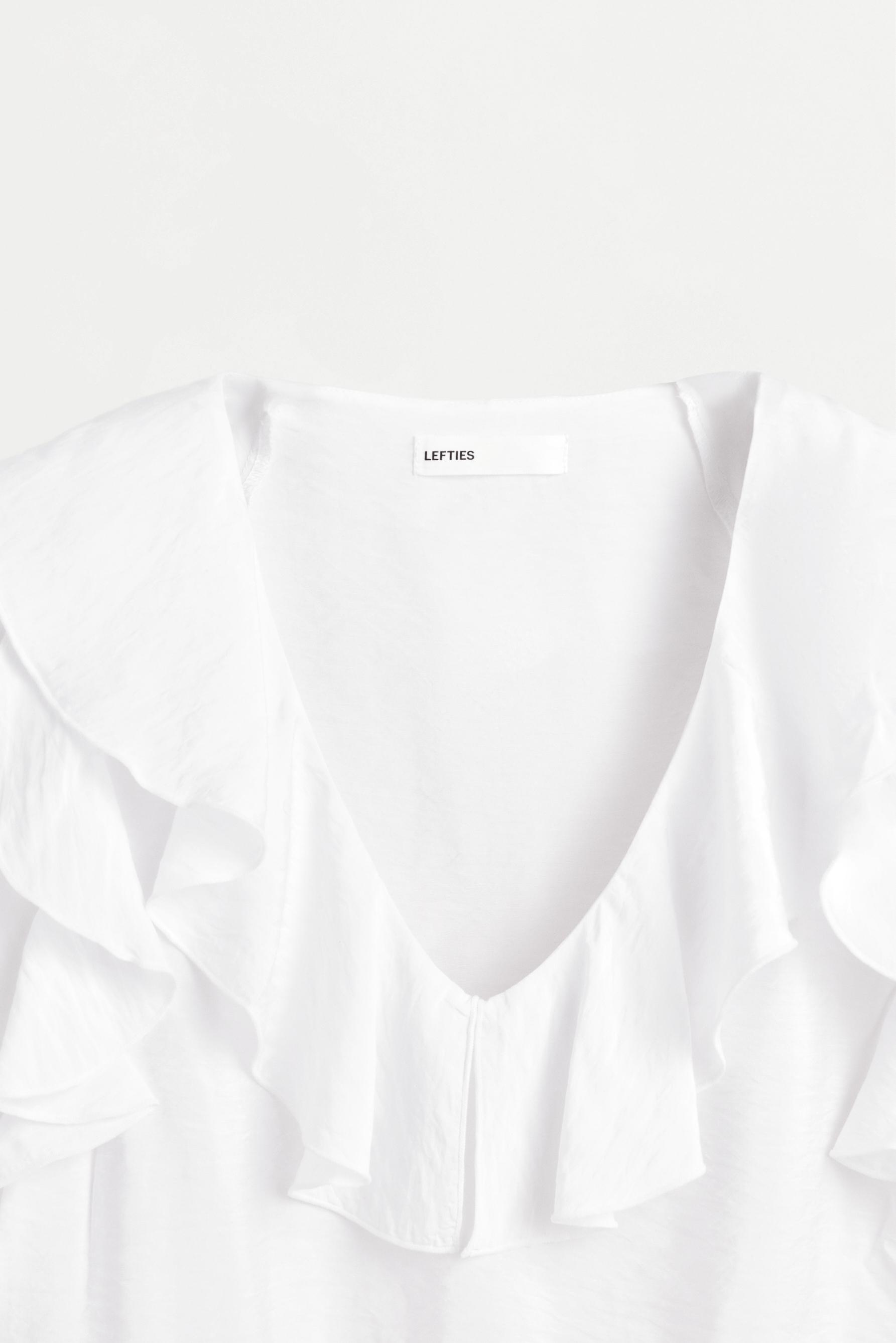 Ruffled Blouse — WHITE