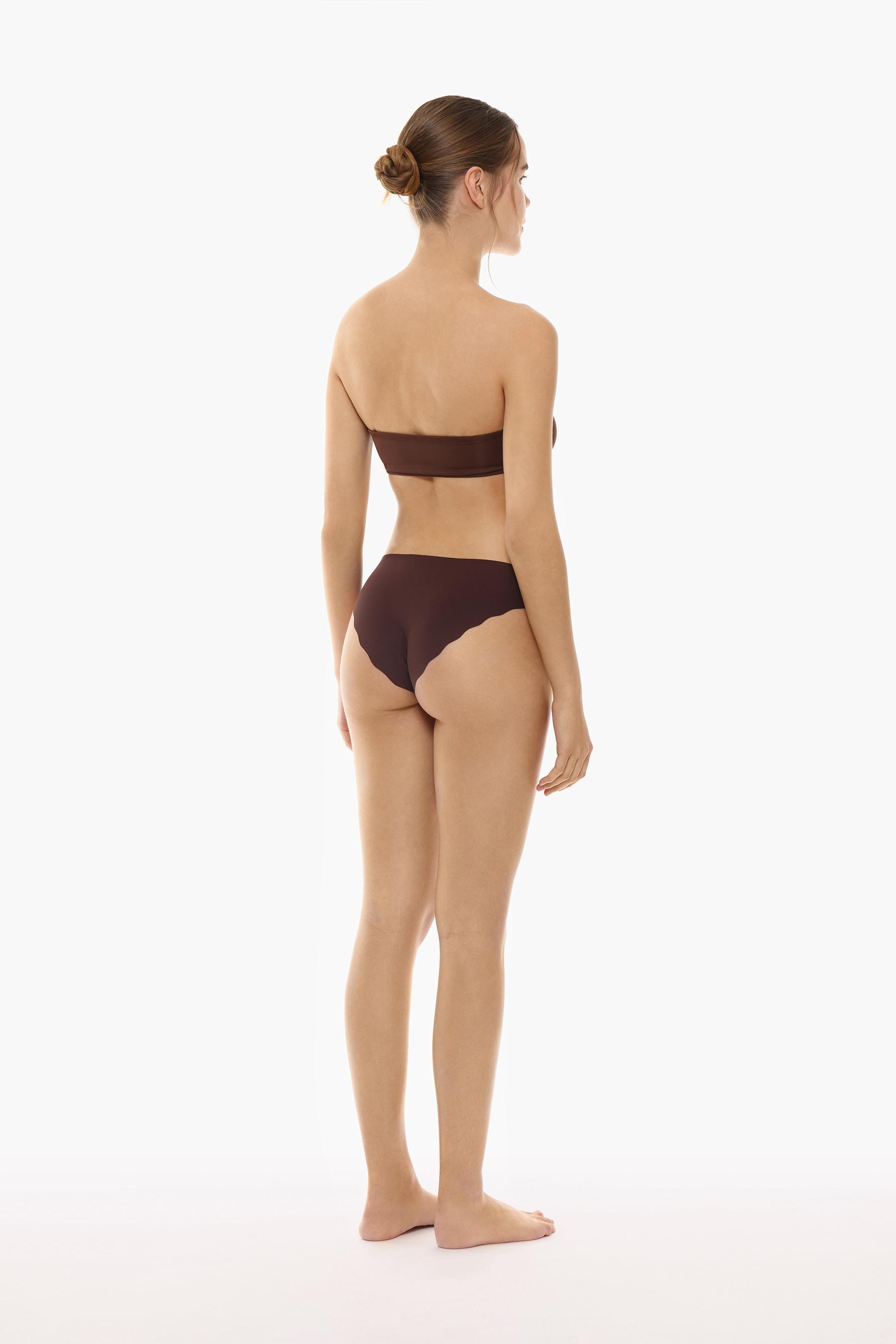 Pack of 3 classic microfibre briefs — DARK BROWN