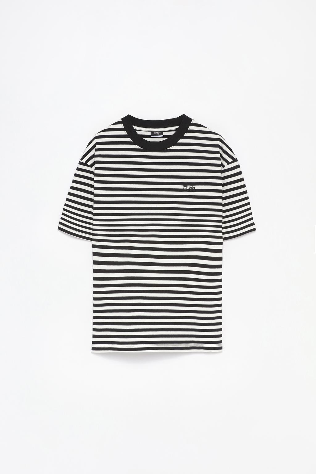 Striped T-shirt with embroidery
