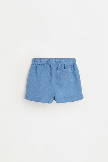 Dobby shirt and Bermuda shorts set — BLUE 4
