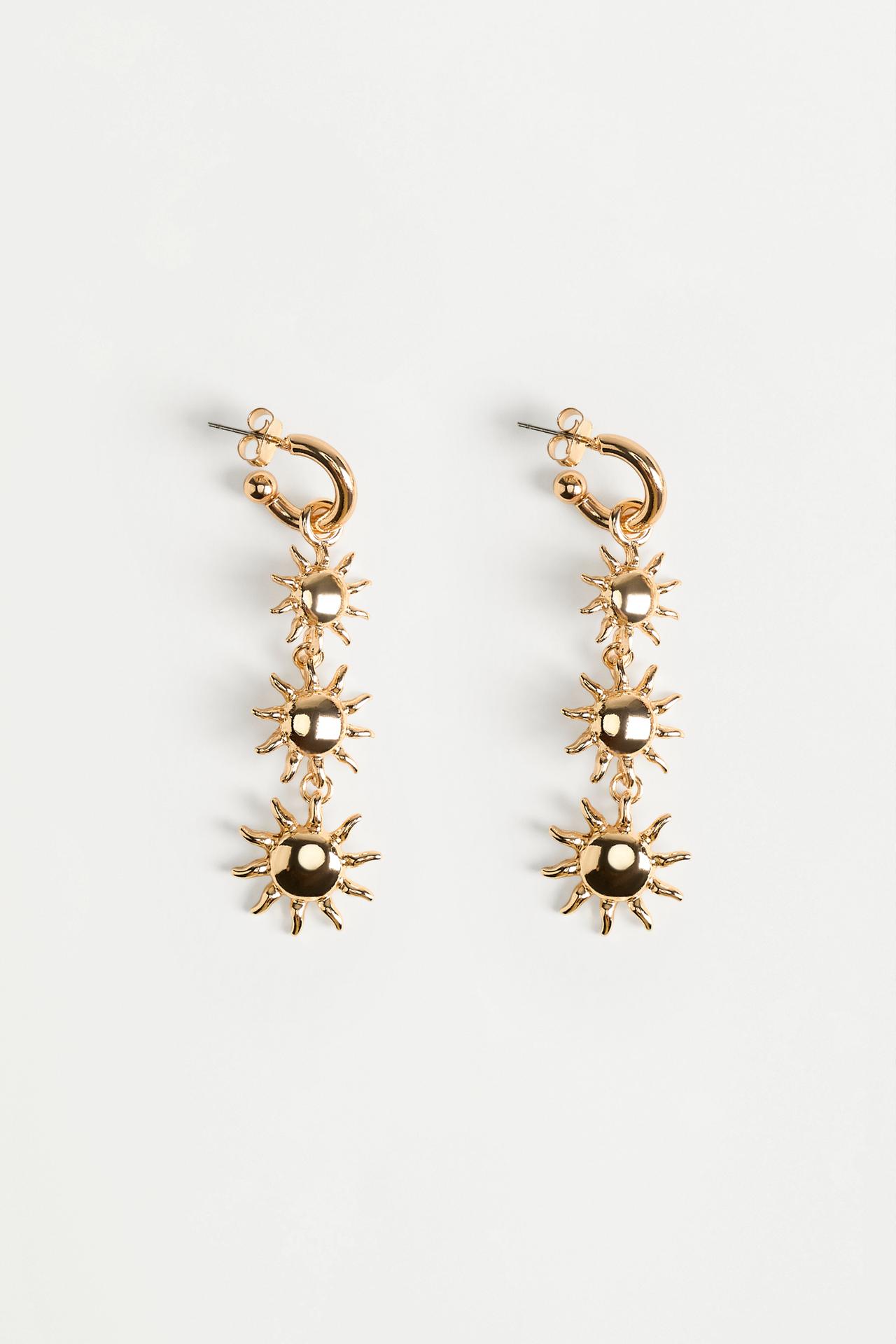 Sun dangle earrings — GOLD