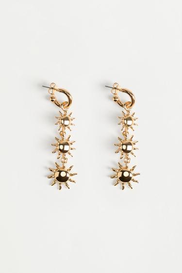 Sun dangle earrings — GOLD 3