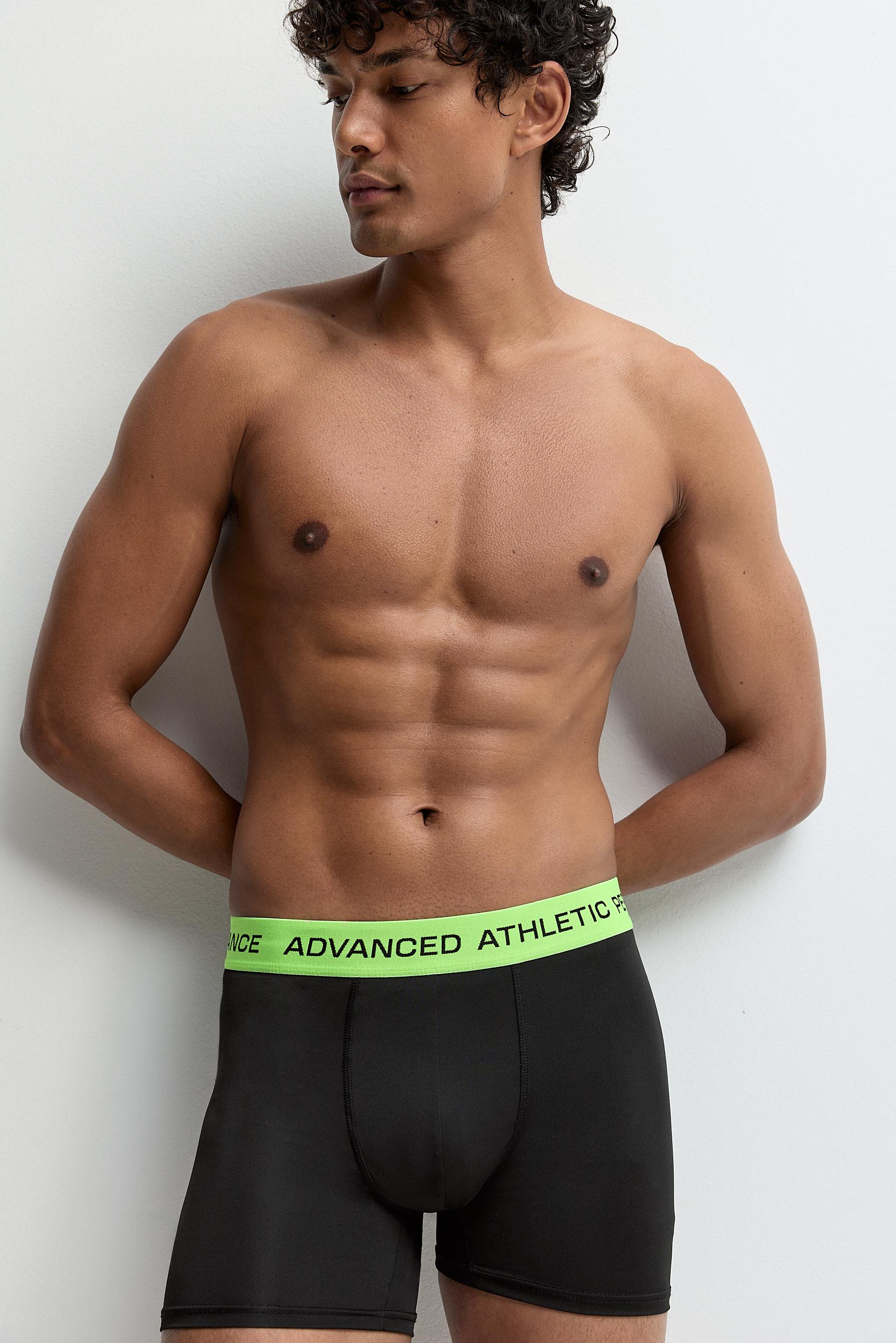 3-pack of long performance boxers — GREEN