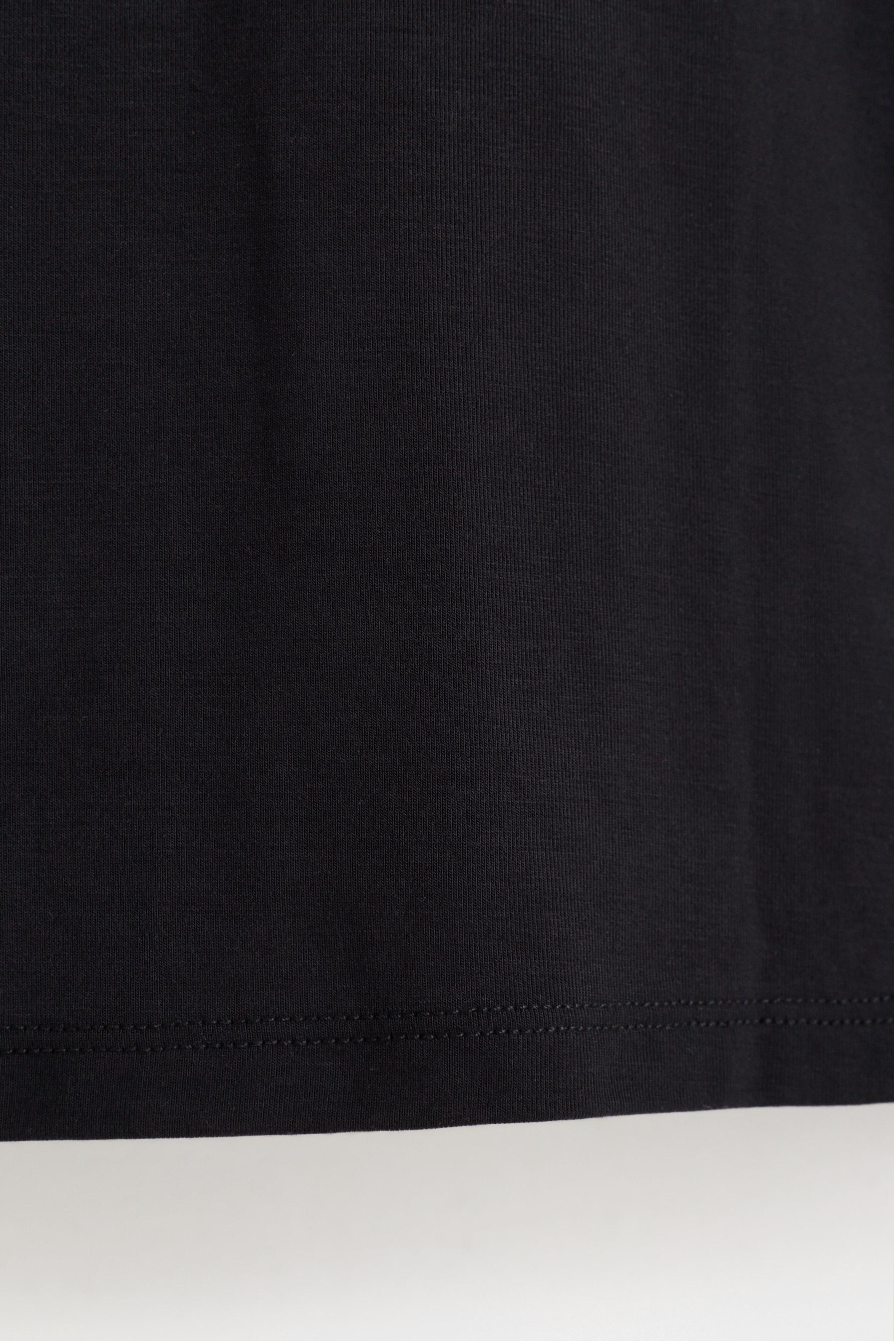 LIGHTWEIGHT thermal comfort T-shirt — BLACK
