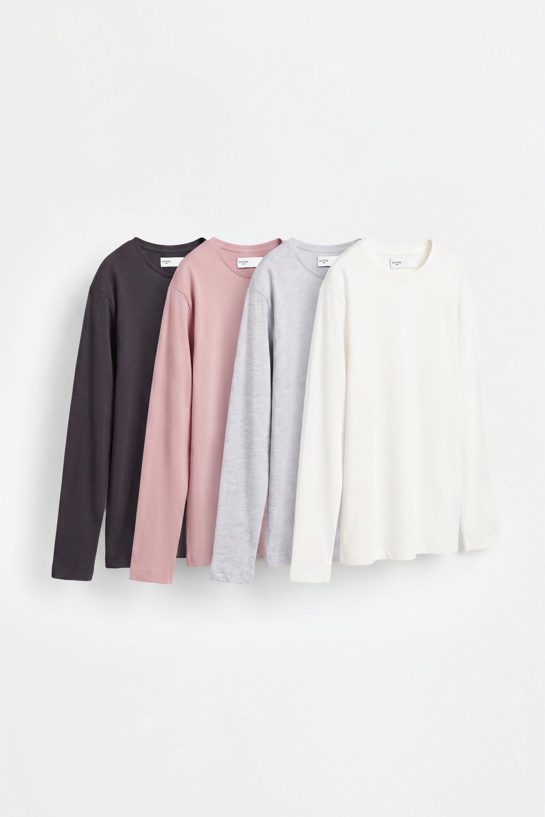 4-Pack of long sleeve T-shirts — ROSE PINK