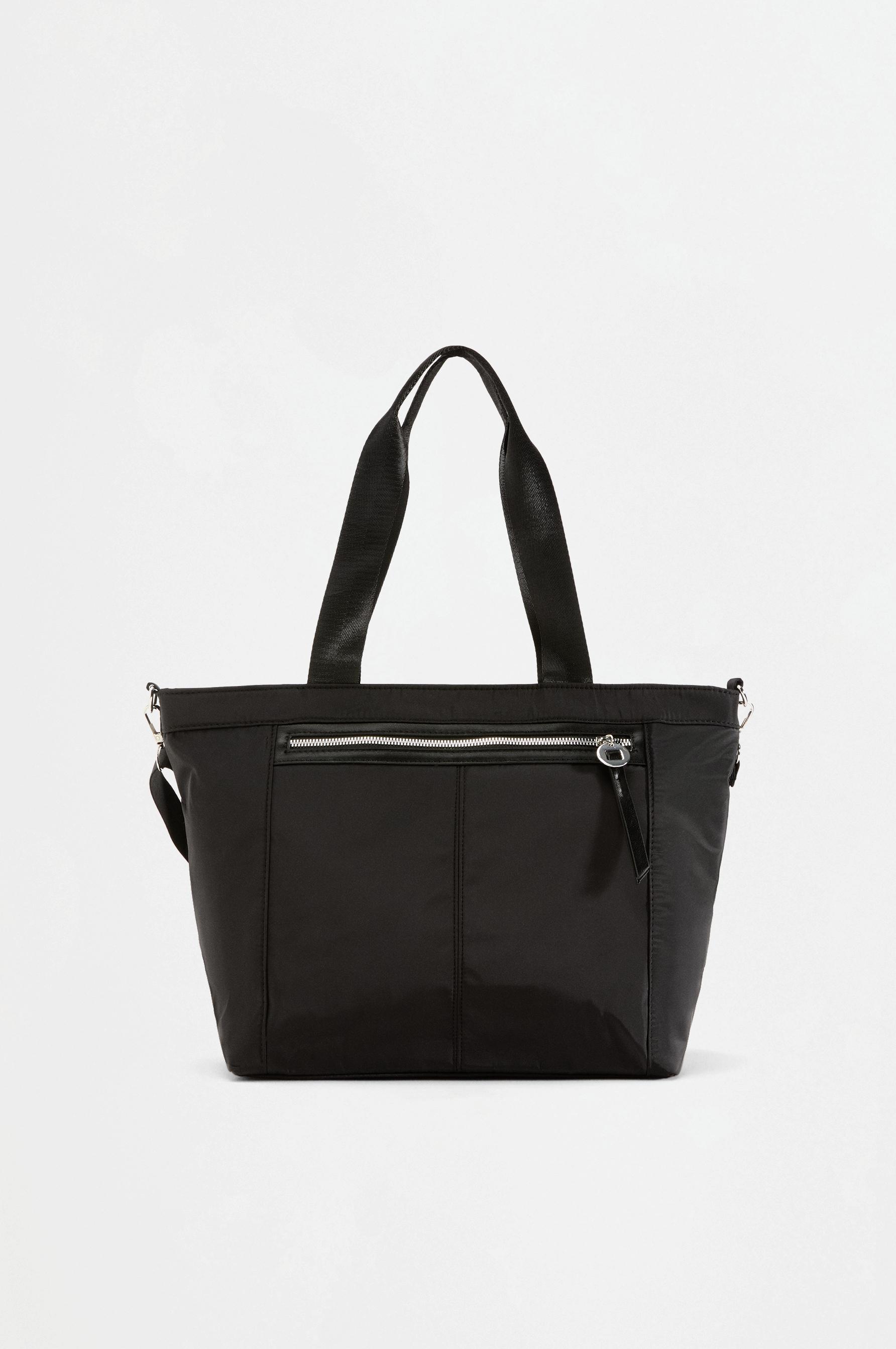 Flap shoulder bag — BLACK