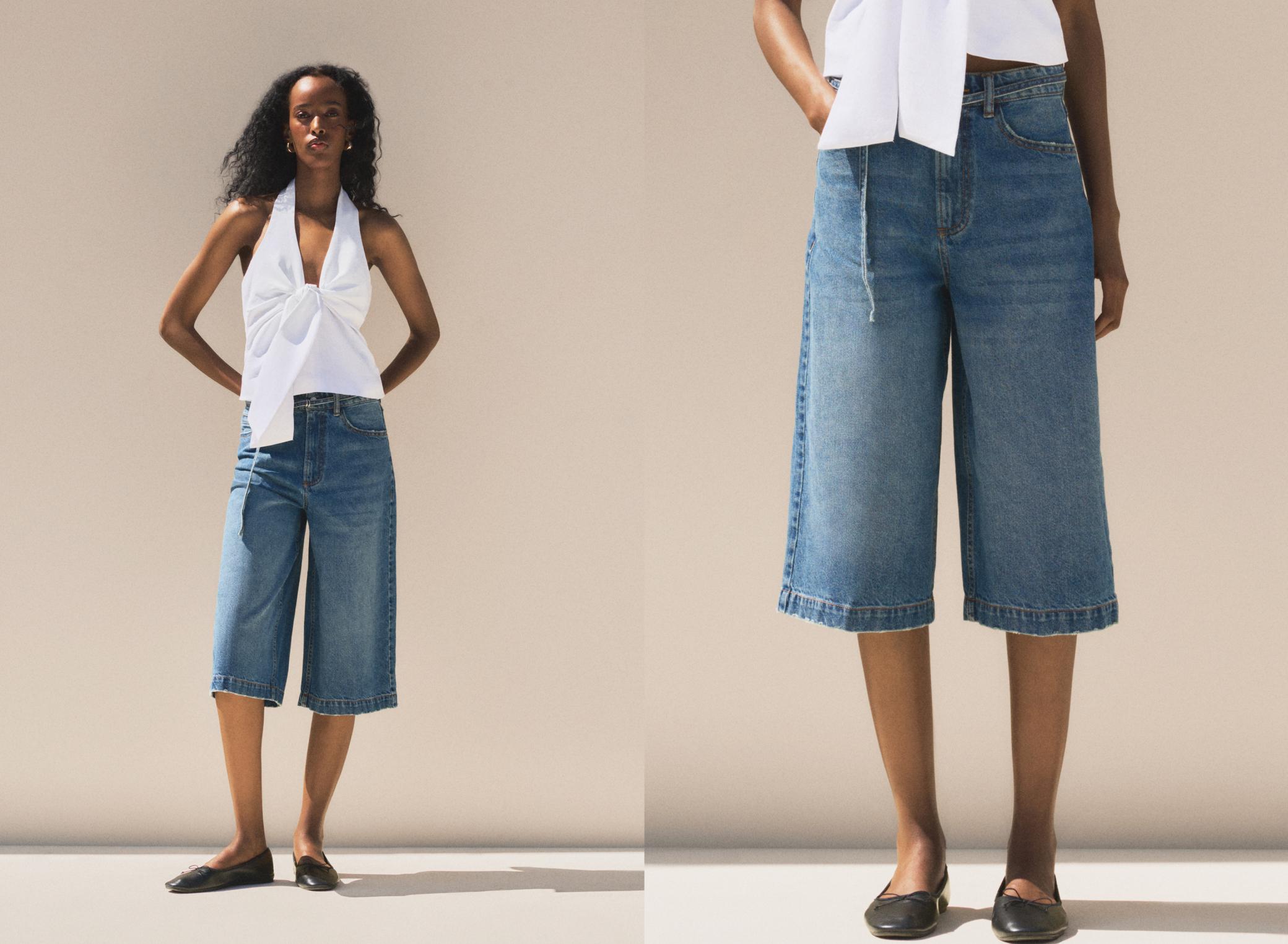 Denim Jorts — NAVY
