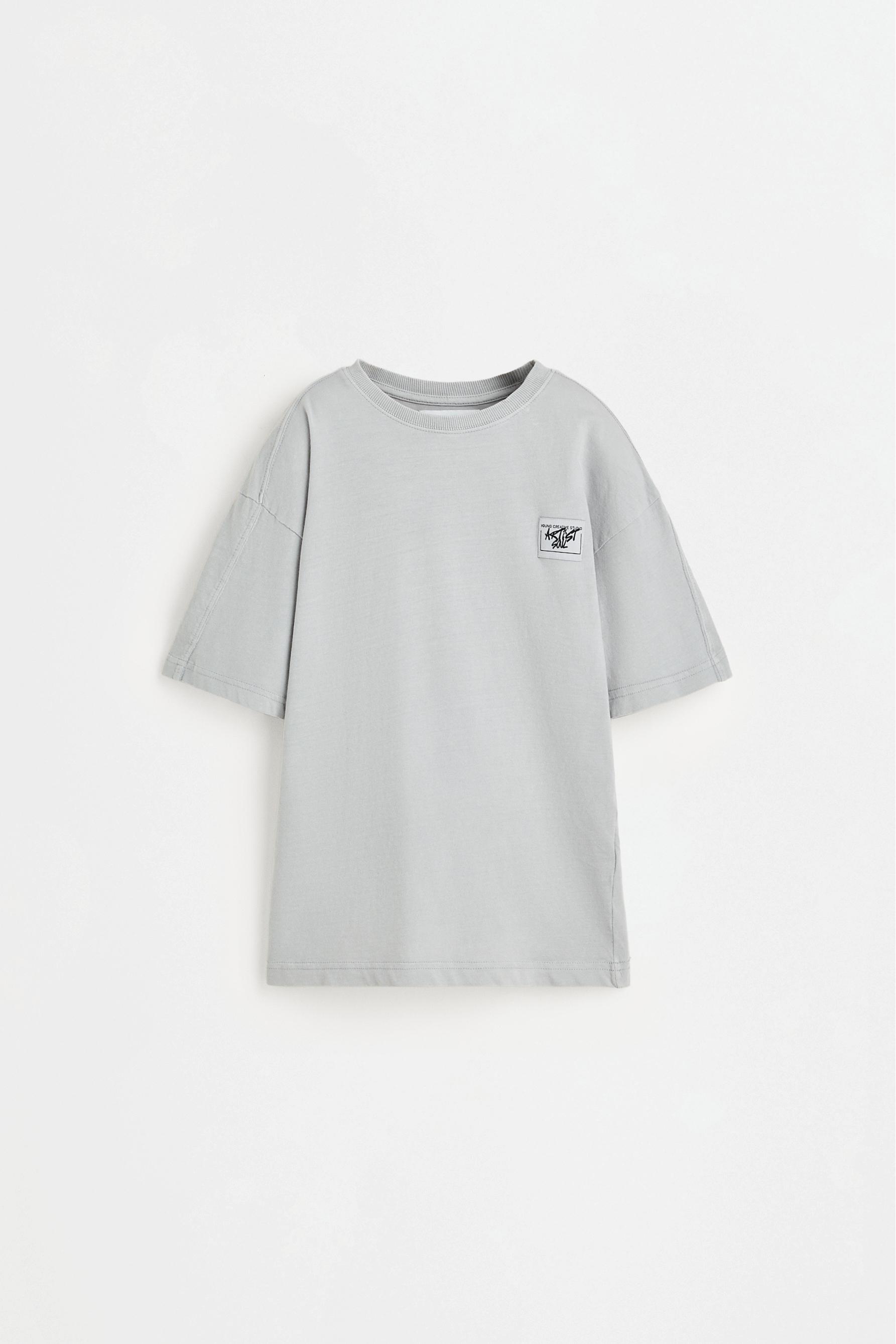 Washed-effect T-shirt and Bermuda shorts set — PALE GREY