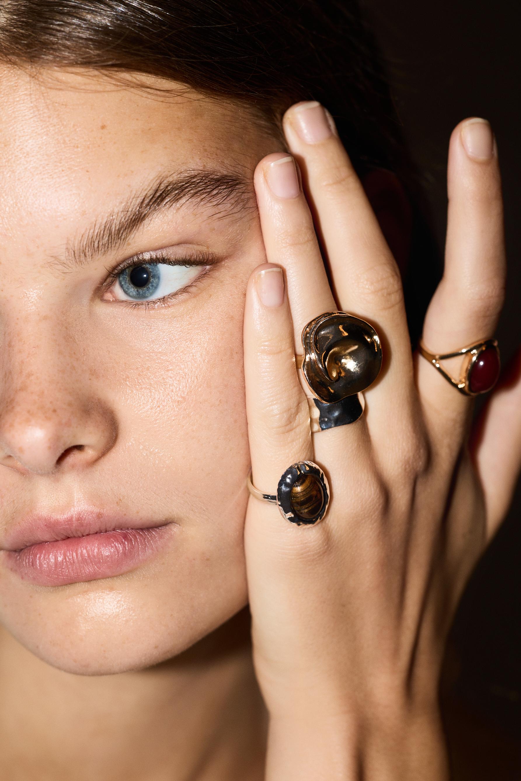 Assorted Rings (4-Pack) — GOLD - SILVER
