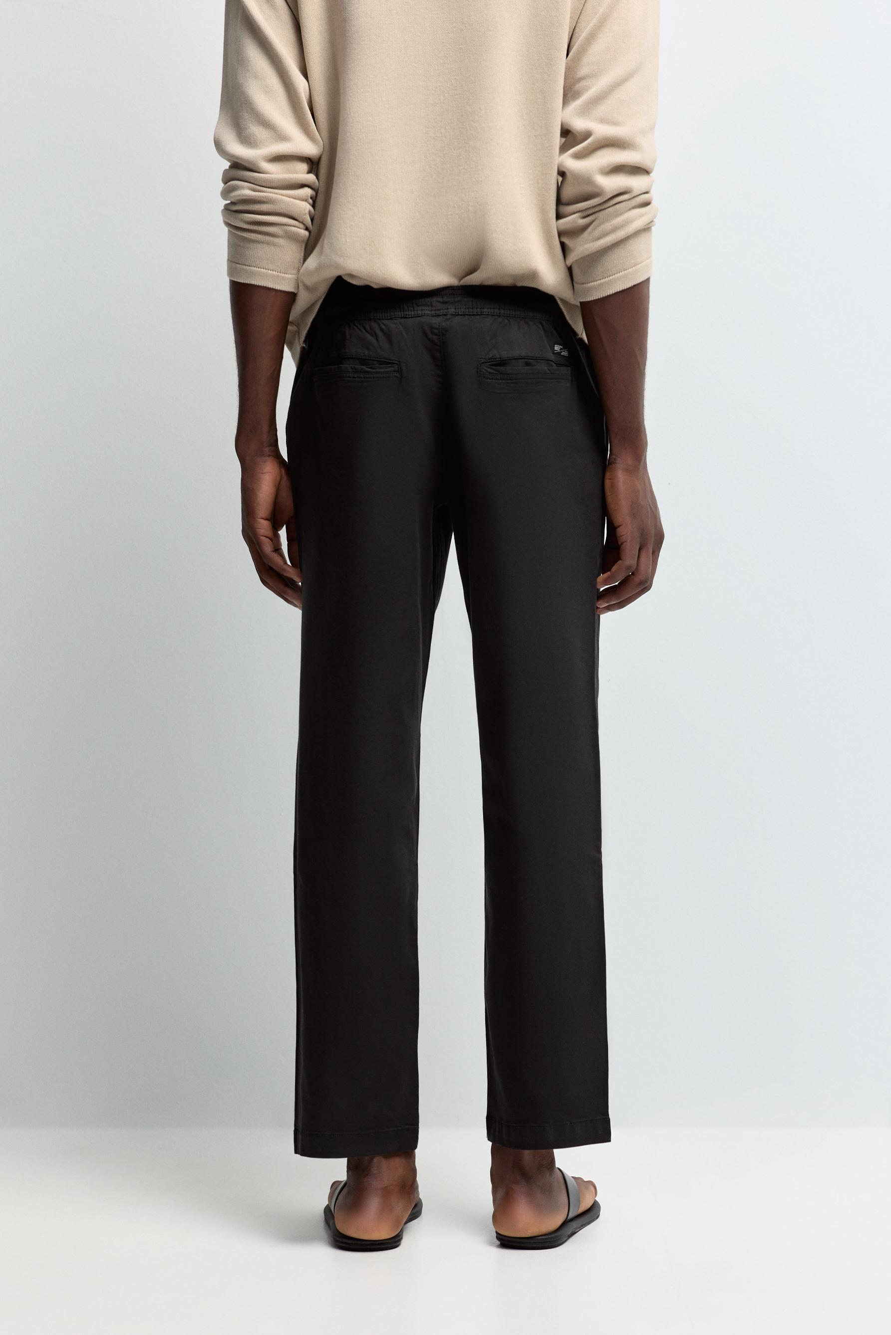 Slim fit jogger trousers — BLACK