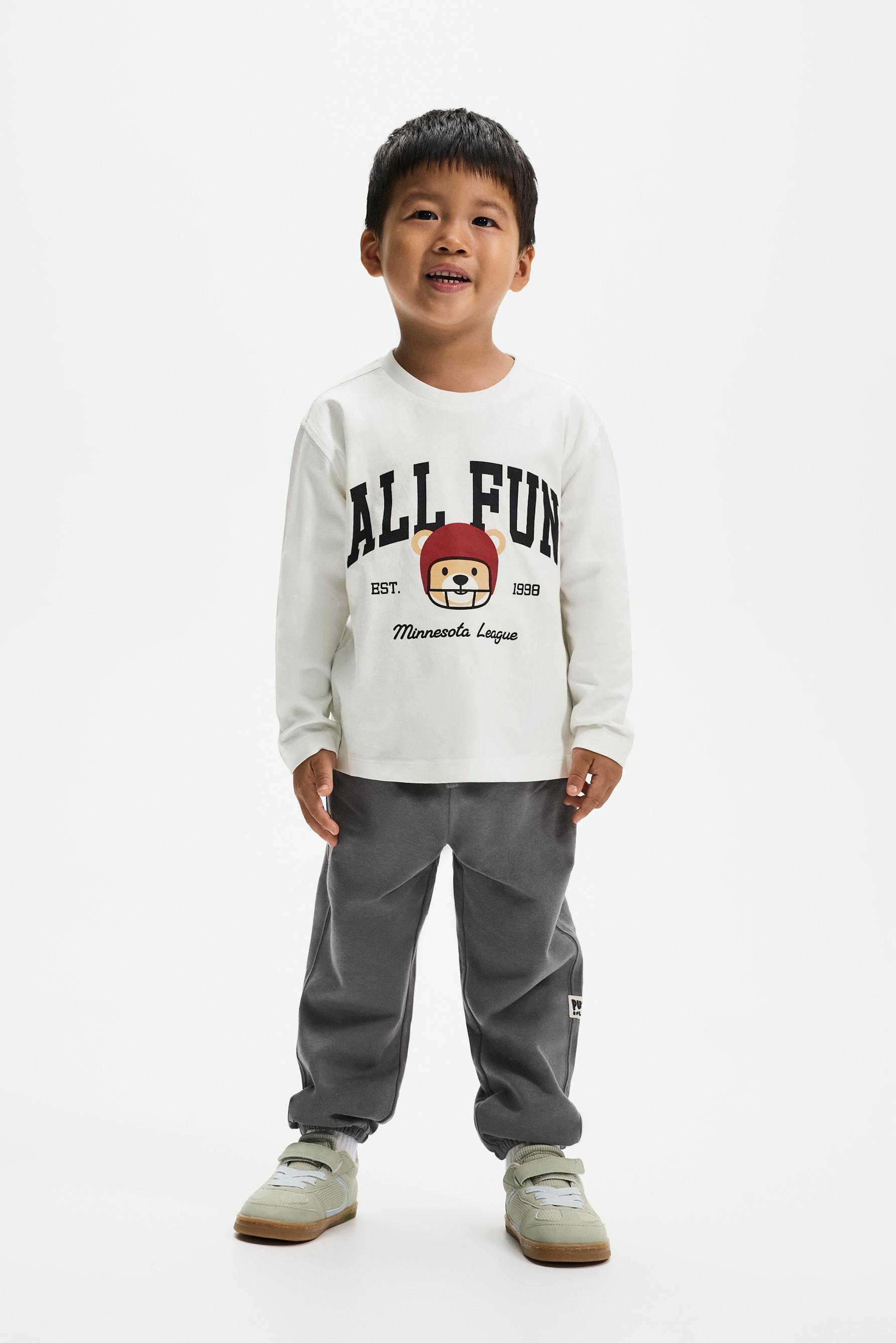 5-pack of T-shirt and fleece pants sets — NAVY