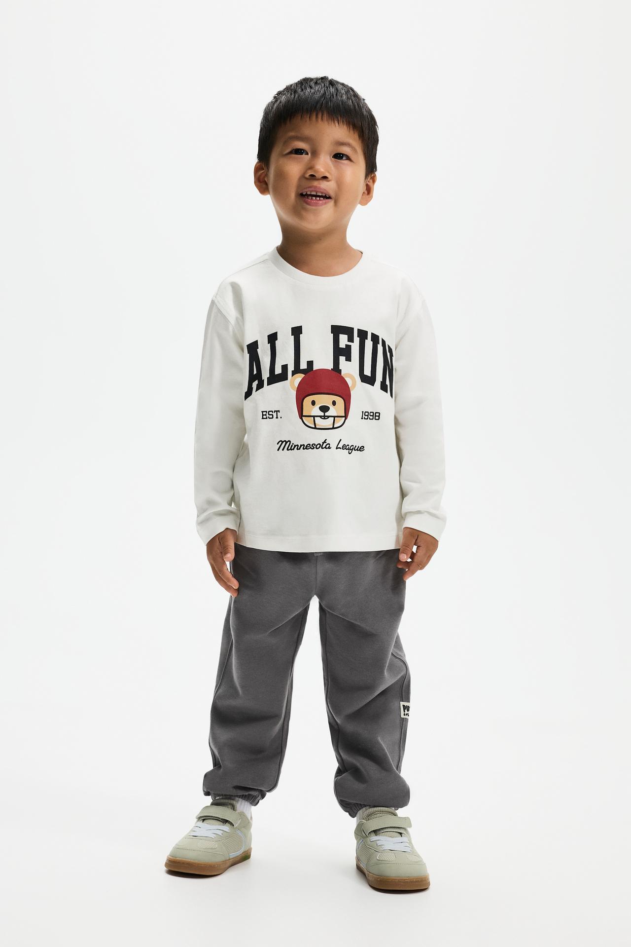 5-pack of T-shirt and fleece pants sets — NAVY