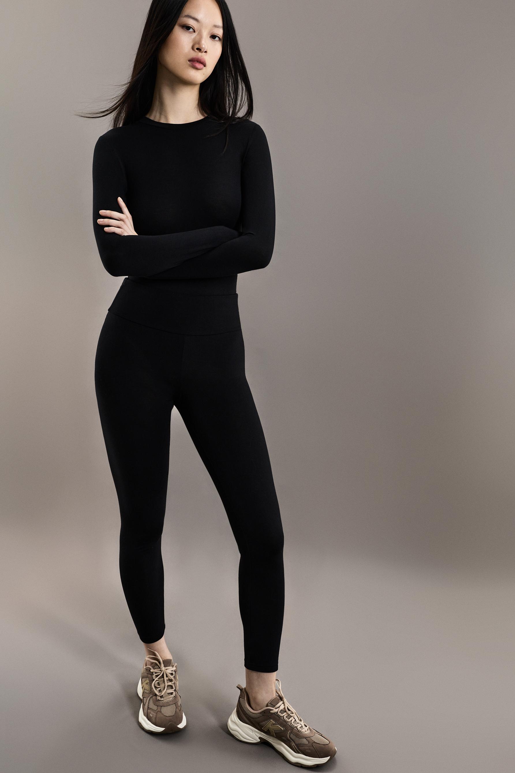 LIGHT WEIGHT thermal leggings (-4ºC to 9ºC) — BLACK