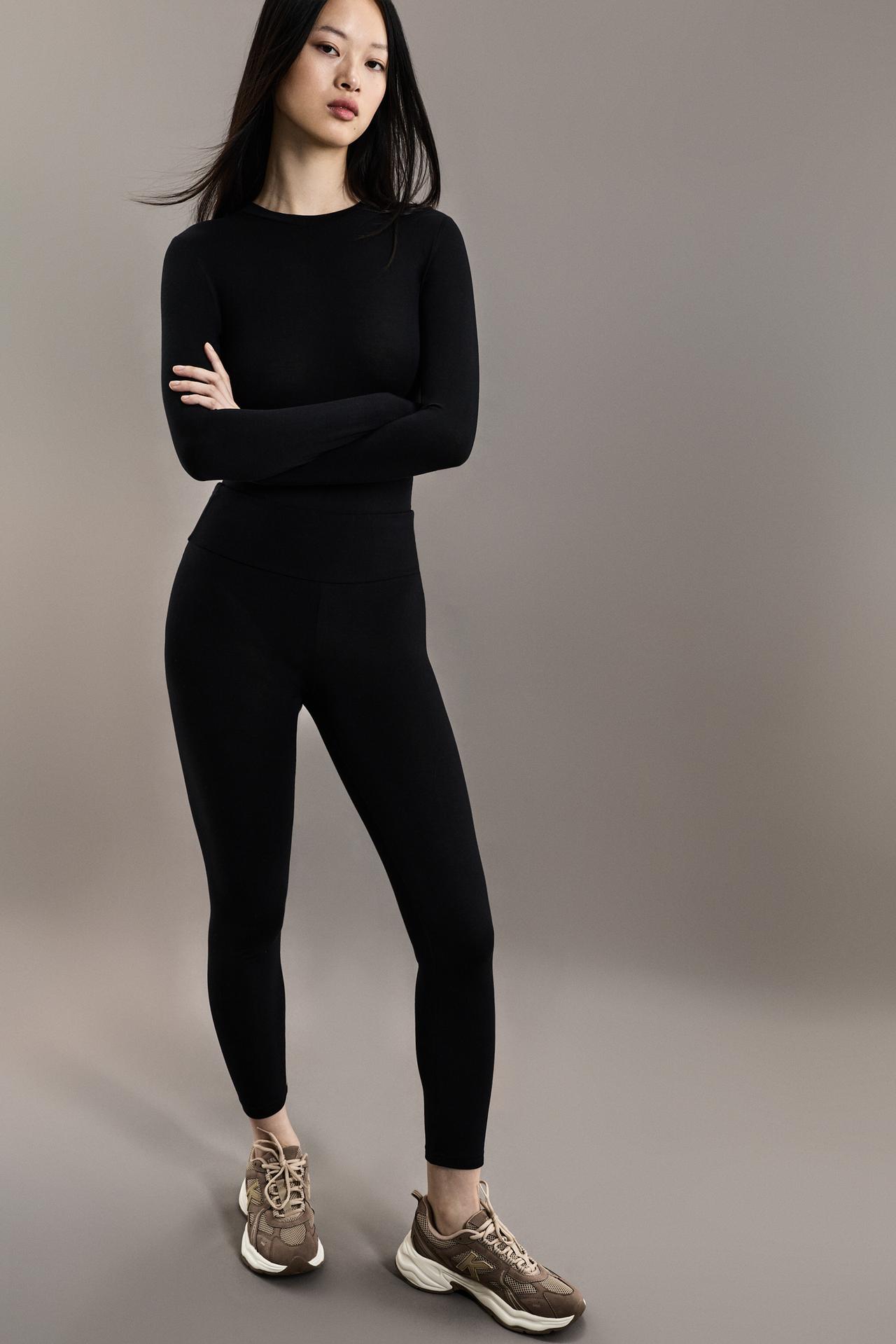 LIGHT WEIGHT thermal leggings (-4ºC to 9ºC) — BLACK