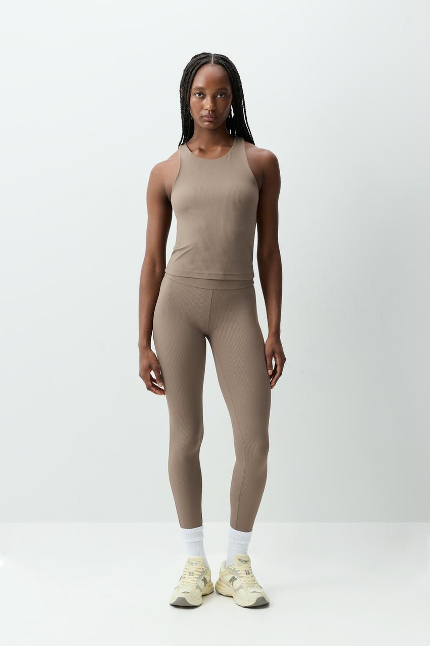 Legging deportivo canalé Basic Ropa Deportiva ROPA Mujer