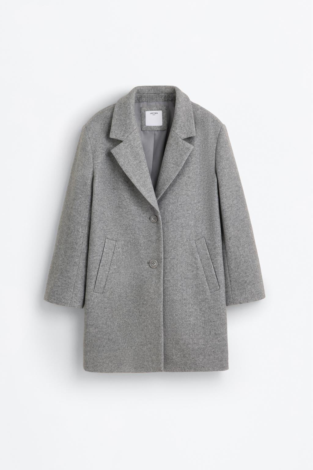 Sobretudo comprido de pano