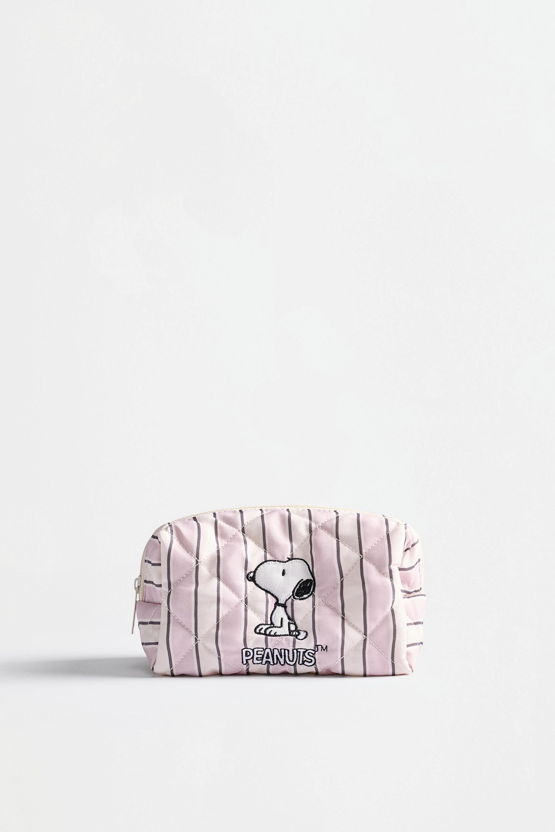 Quilted Snoopy Peanuts™ toiletry bag — BEIGE