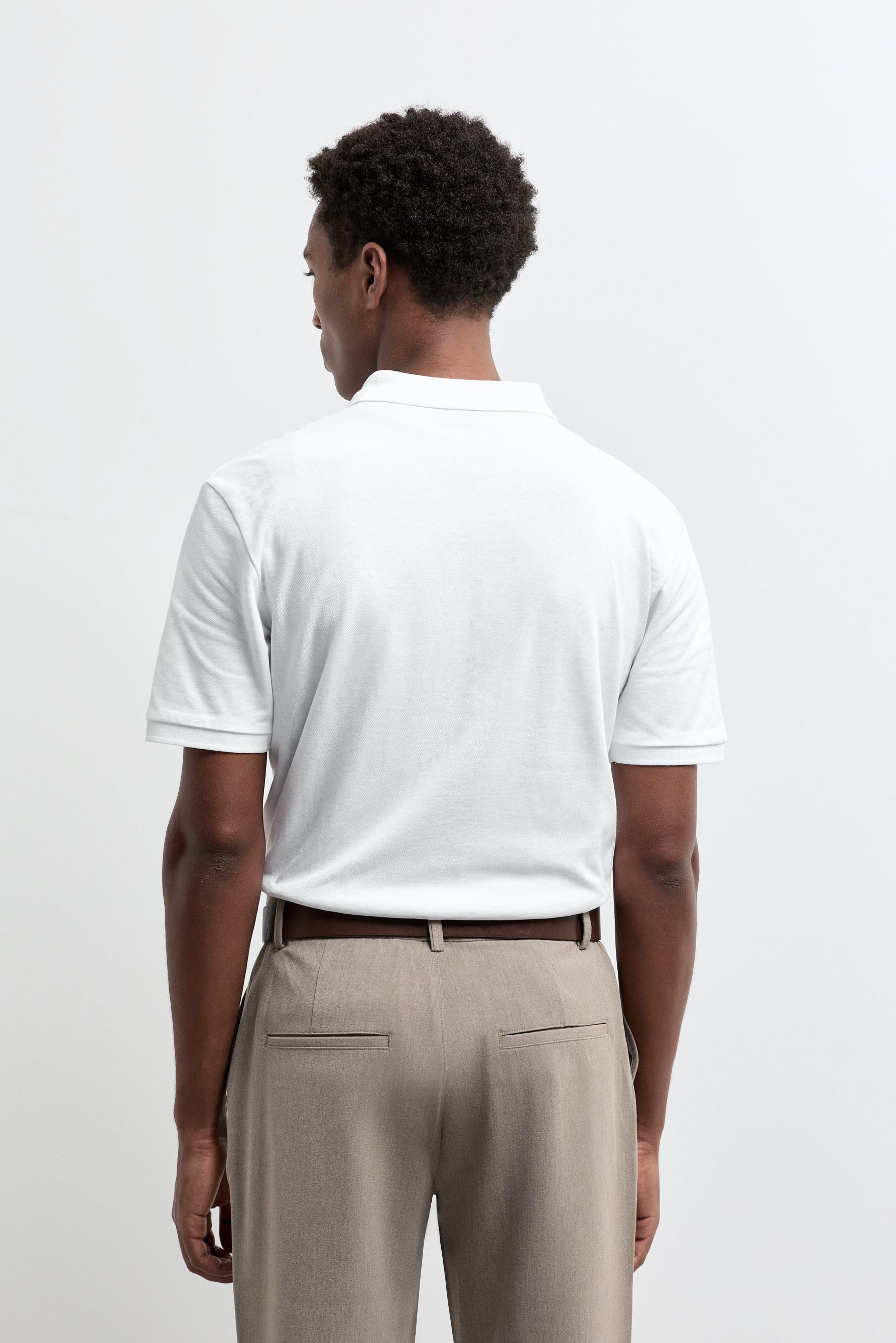 Basic polo shirt — WHITE