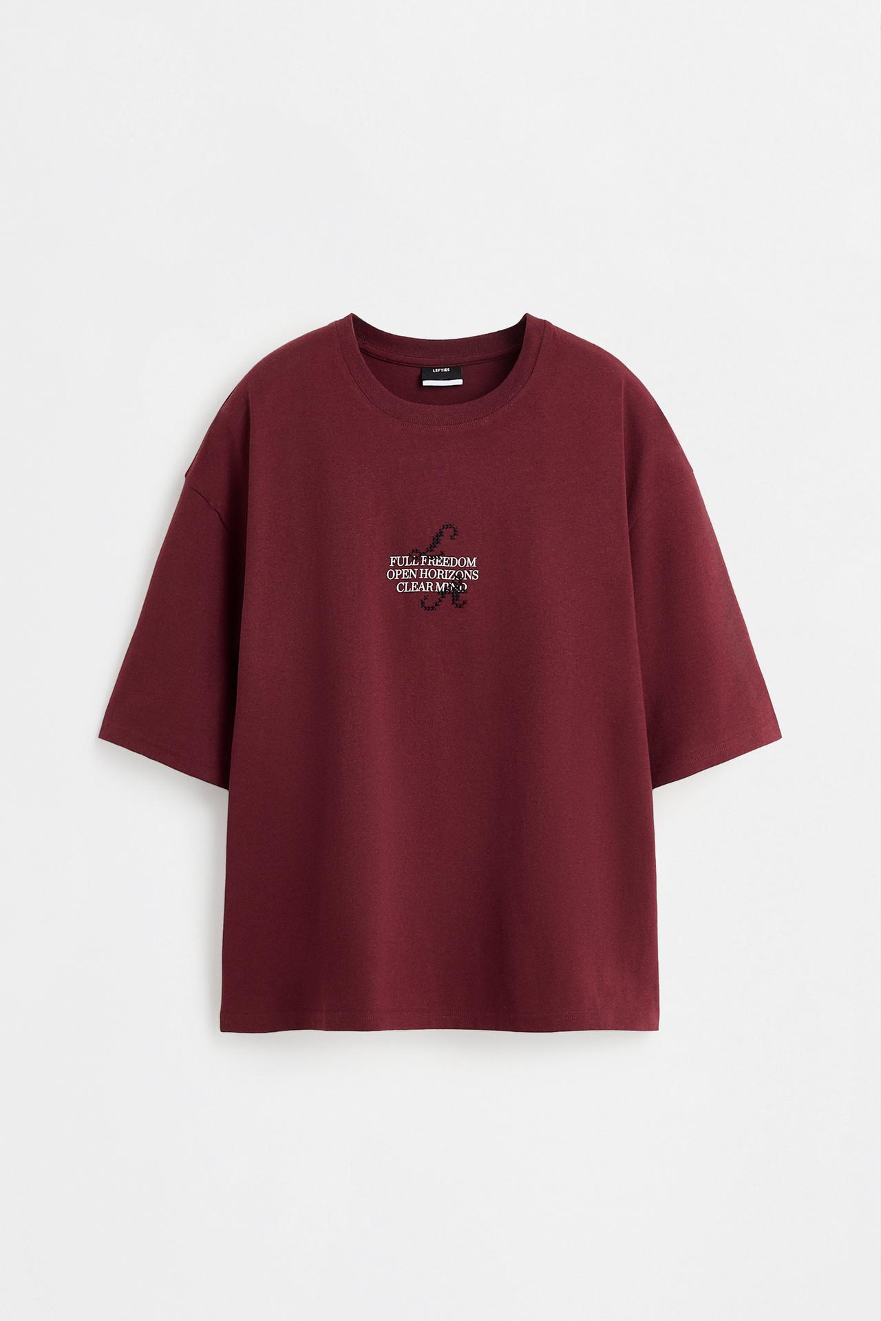 Printed T-shirt — WINE