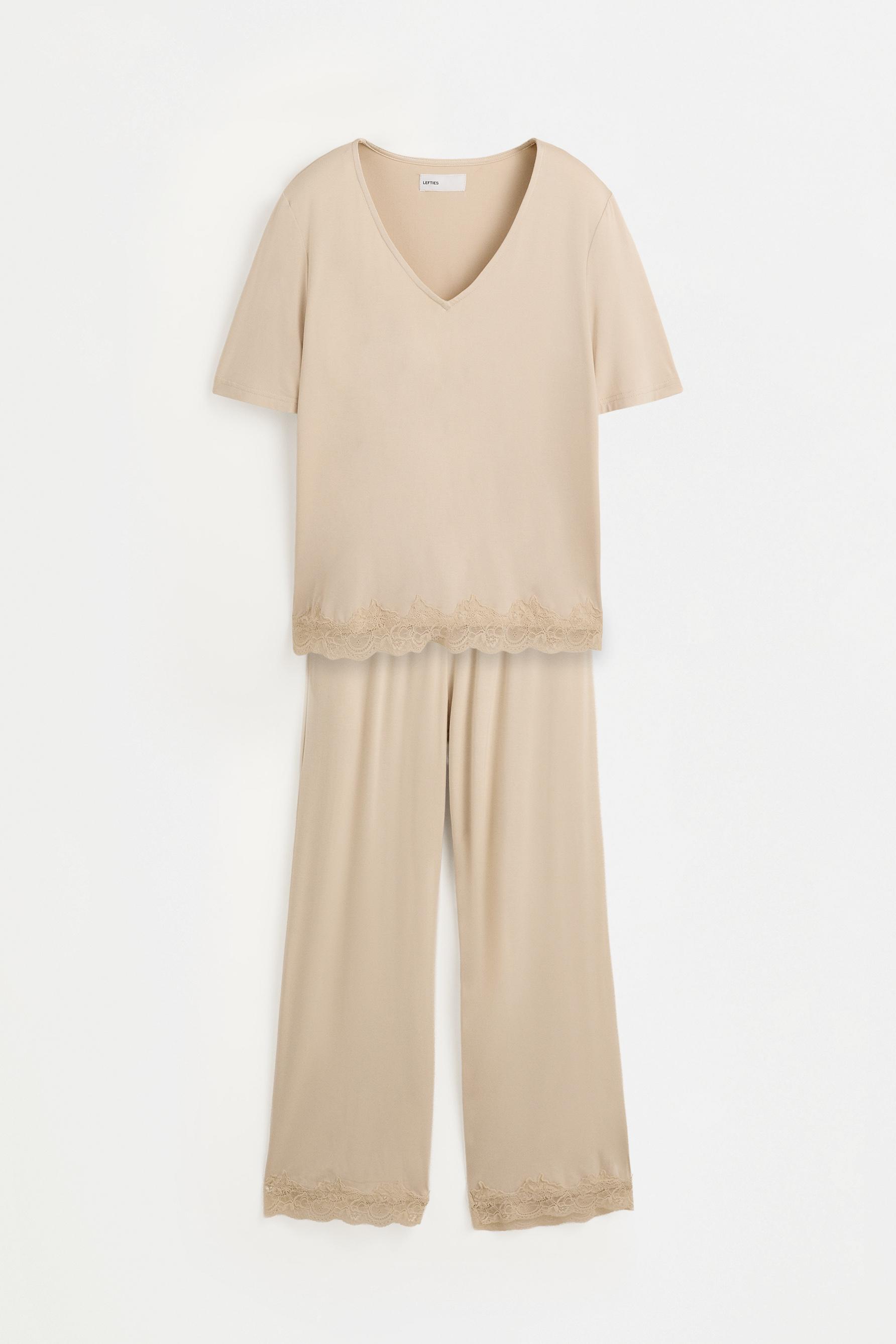 Flowing lace pyjamas — SAND