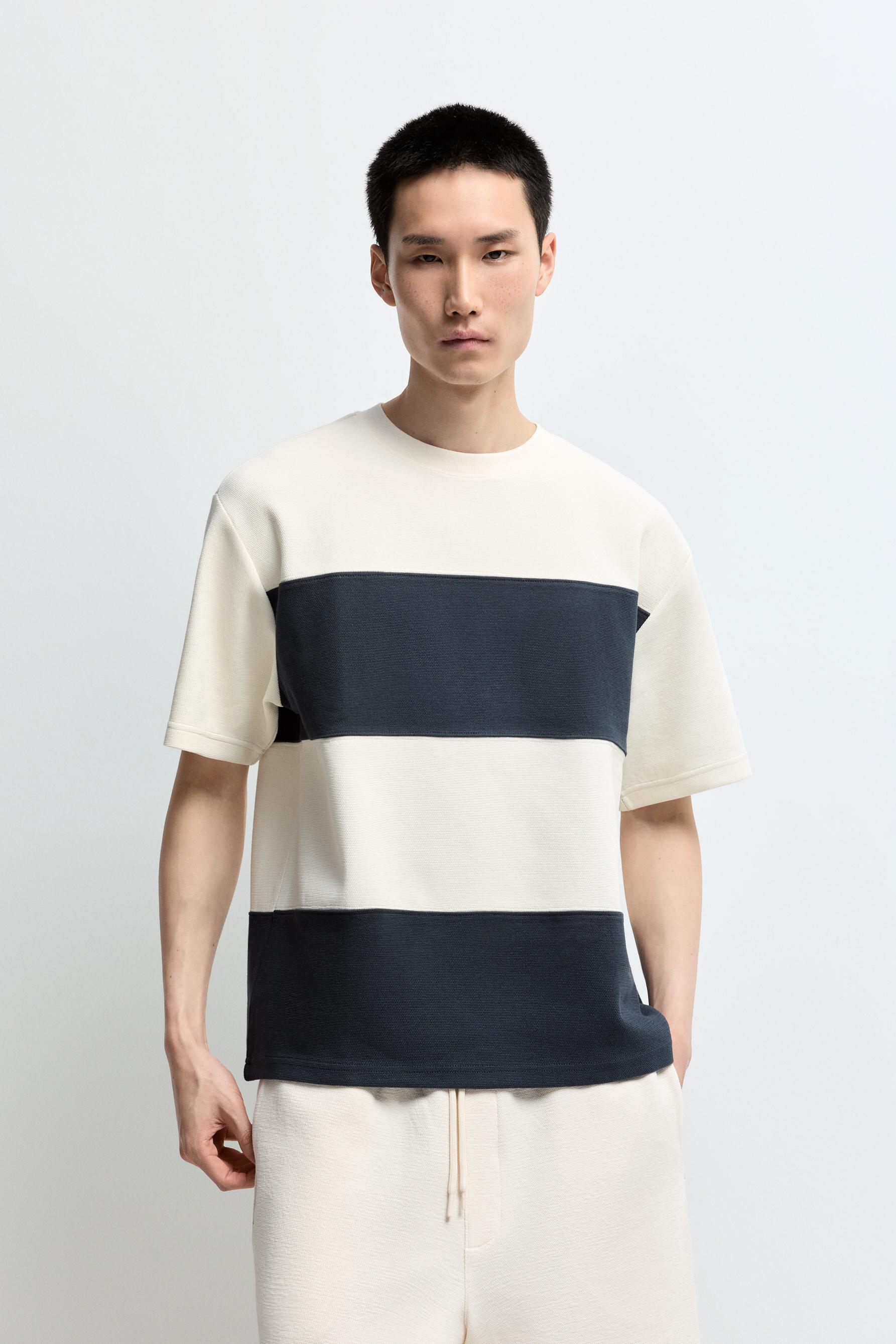 Camiseta interlock color block