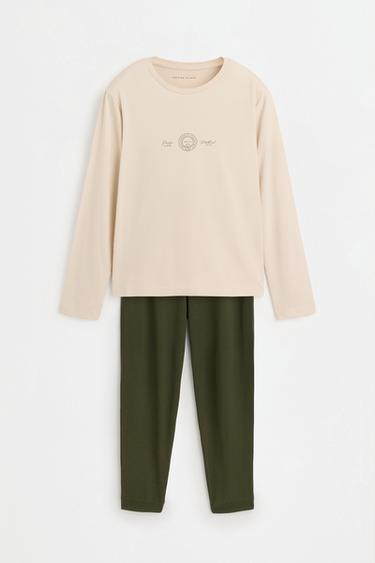 Long printed pajamas — SAND 6