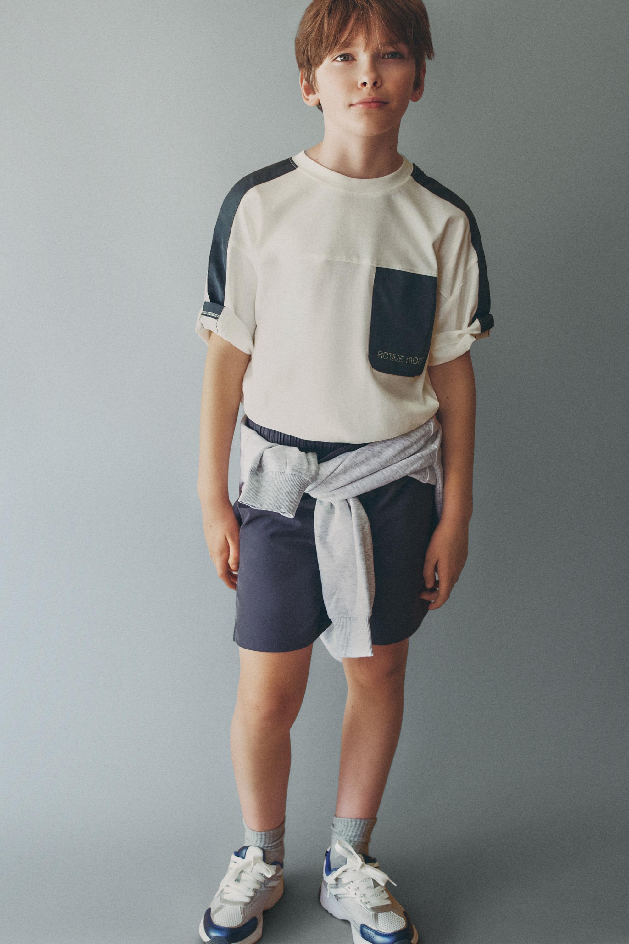 Mixed-material sneakers — WHITE