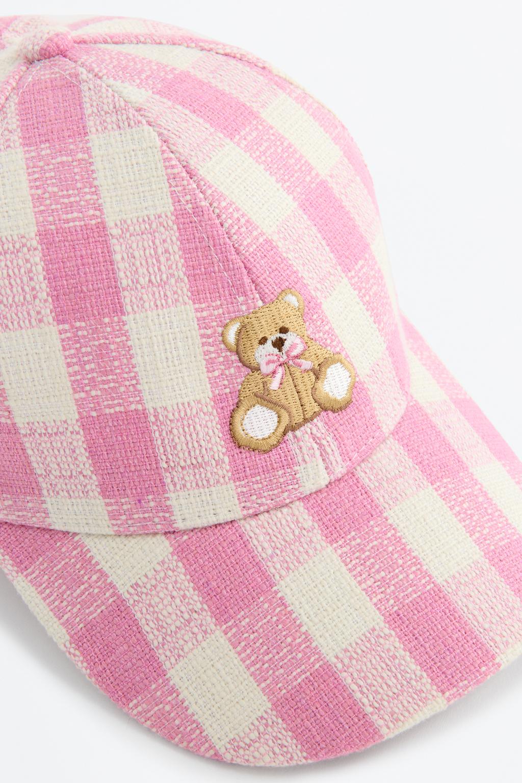 Cappello ricamo orso