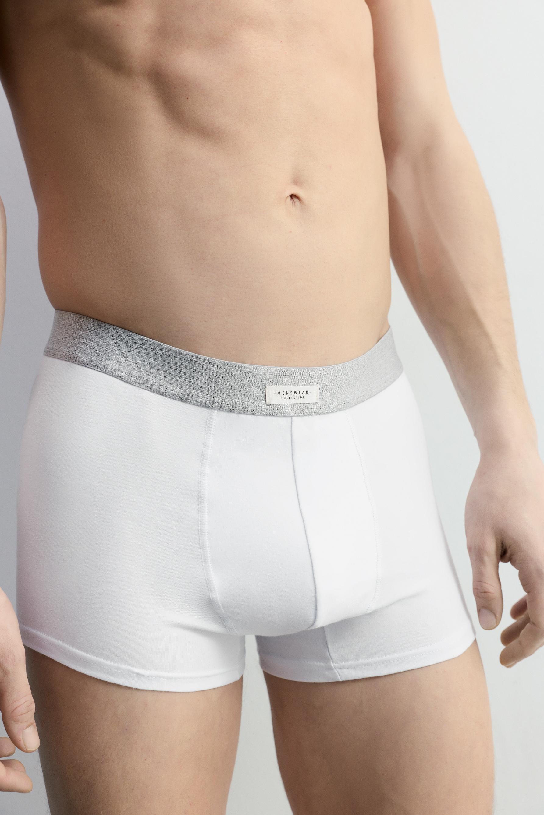 Pack of 7 plain boxers — BLUE
