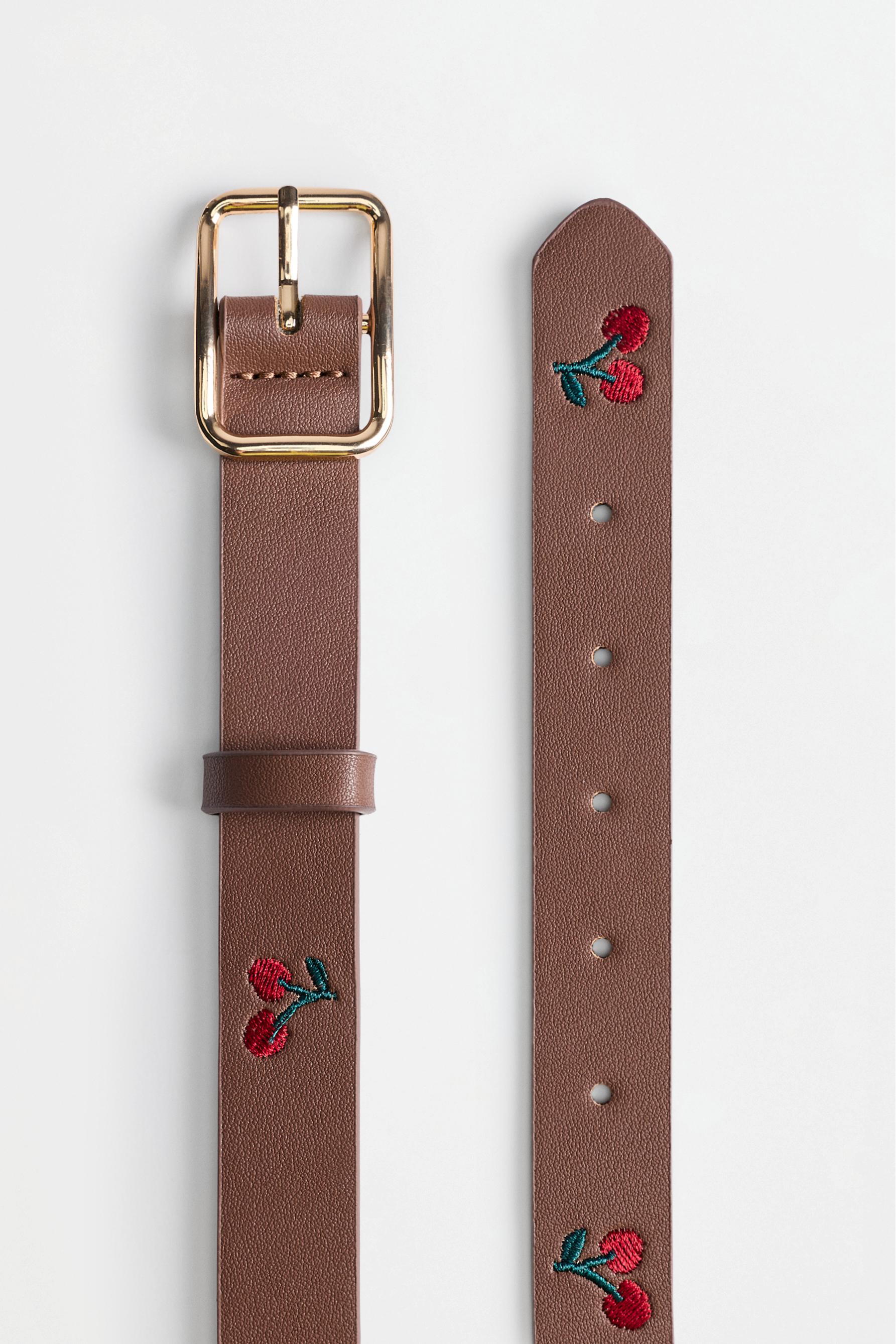 Cherry embroidered belt — BUTTER