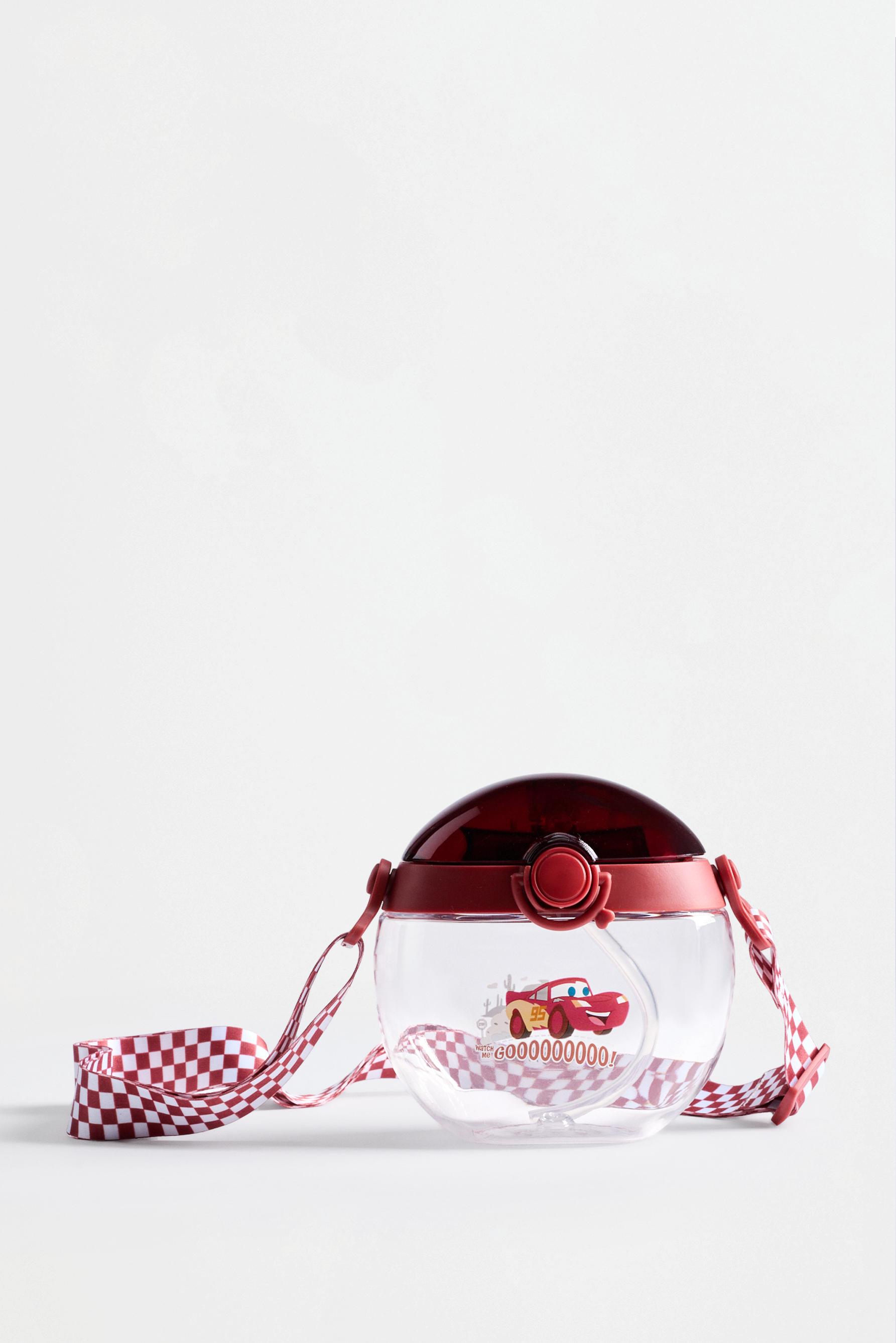 Cars ©Disney Water Bottle with Strap — RED