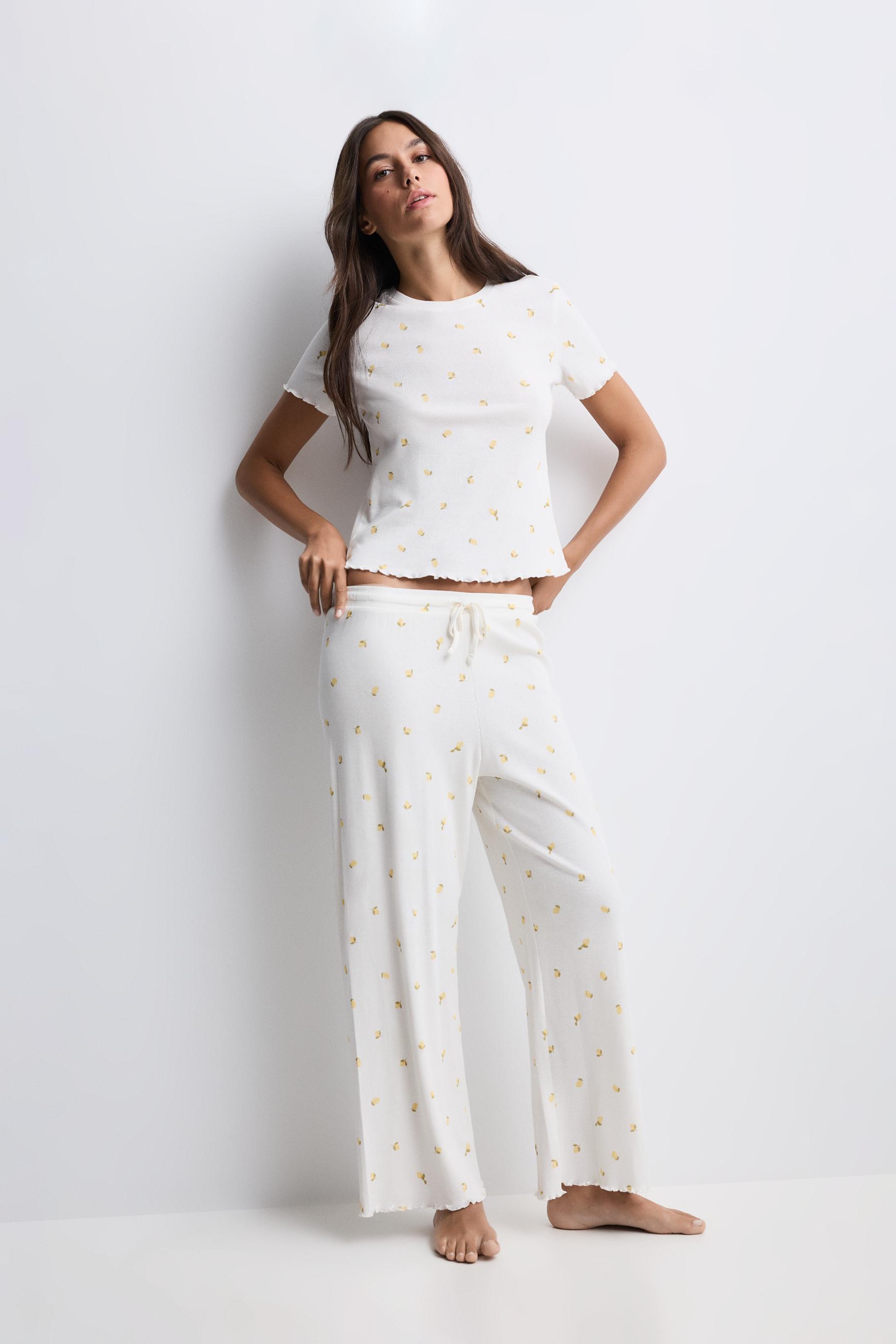 Printed pyjamas — PASTEL YELLOW