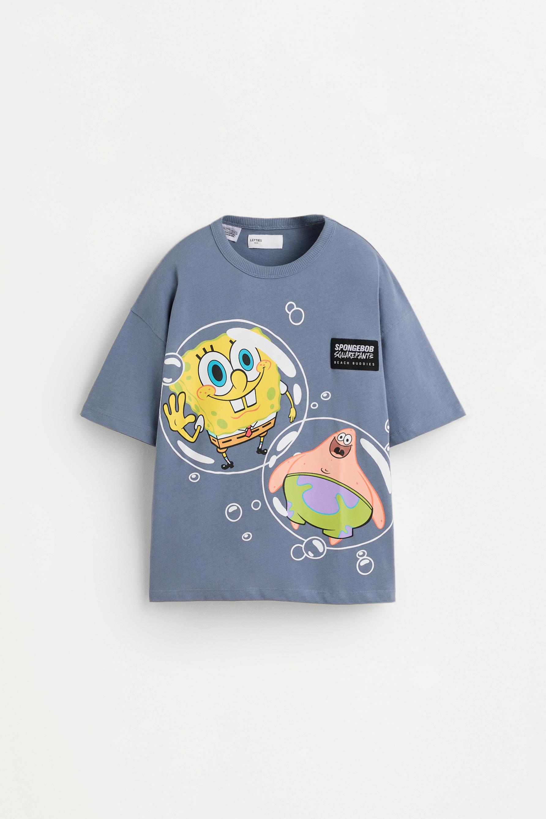 SpongeBob Nickelodeon™ bubbles T-shirt — BLUE