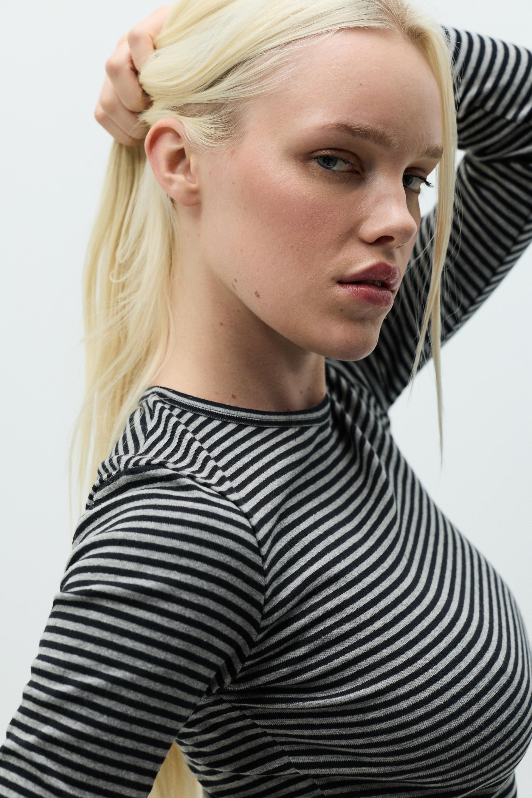Long sleeve T-shirt — BLACK MARL