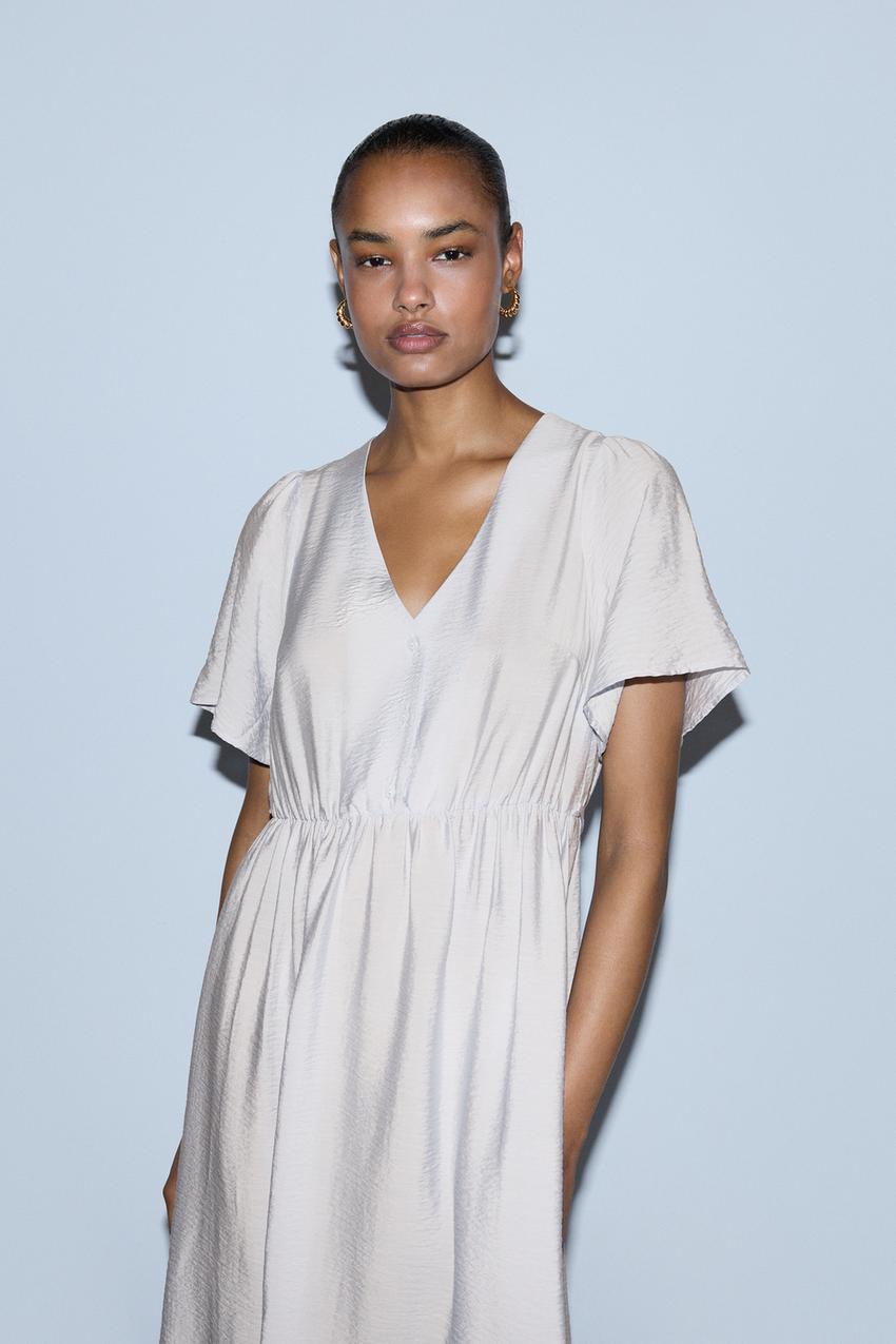 Vestido satinado Camisas Blusas ROPA Mujer Lefties ESPAÑA