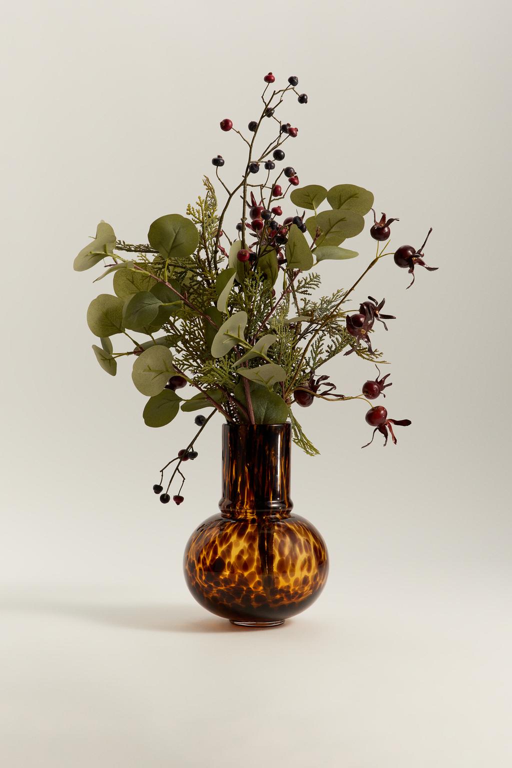 Xarrón colo alto estampado animal 23 x 18 cm